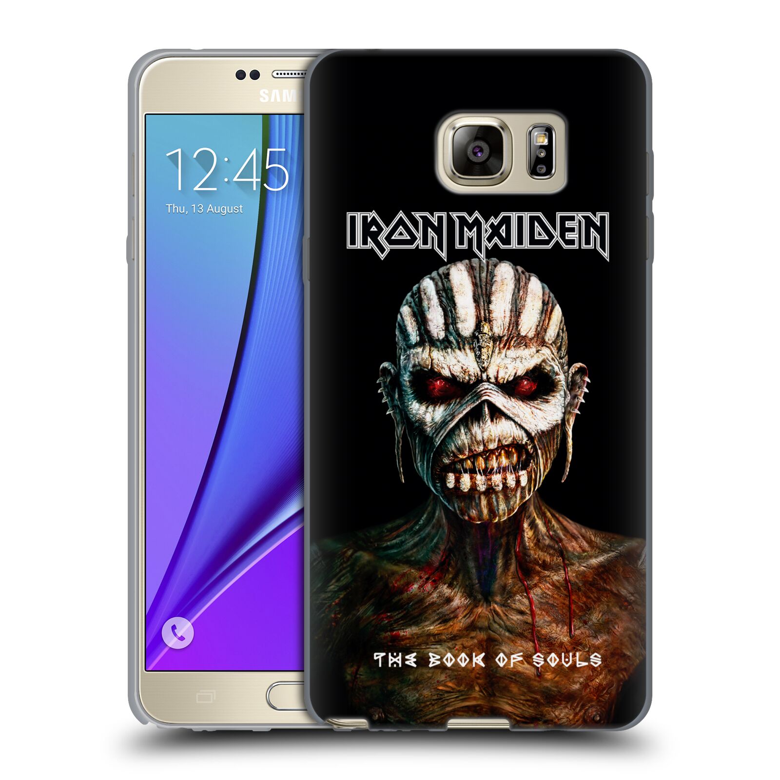 HEAD CASE silikonový obal na mobil Samsung Galaxy Note 5 Heavymetalová skupina Iron Maiden The Book Of Souls