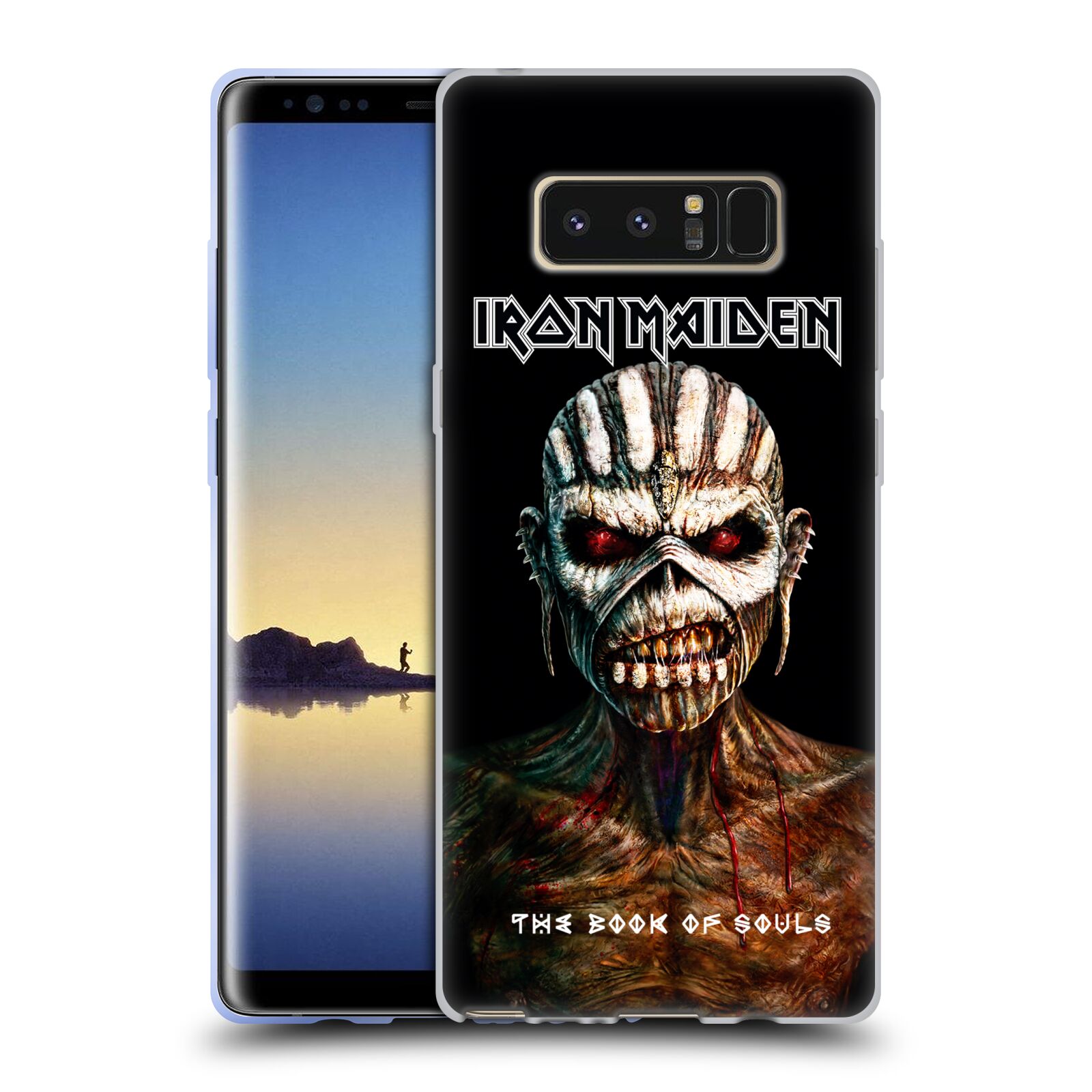 HEAD CASE silikonový obal na mobil Samsung Galaxy Note 8 Heavymetalová skupina Iron Maiden The Book Of Souls