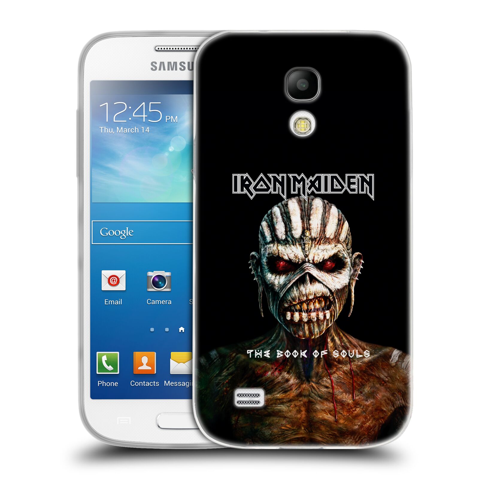 HEAD CASE silikonový obal na mobil Samsung Galaxy S4 MINI Heavymetalová skupina Iron Maiden The Book Of Souls