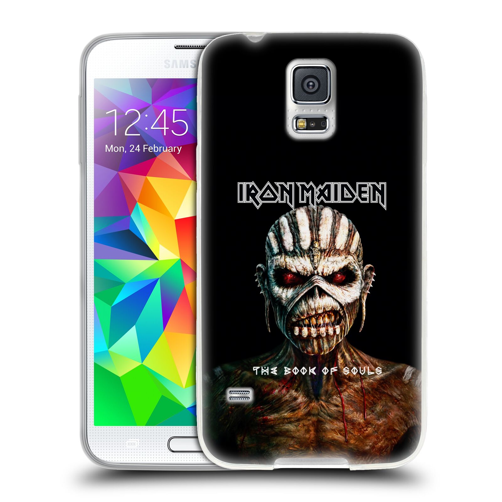 HEAD CASE silikonový obal na mobil Samsung Galaxy S5 Heavymetalová skupina Iron Maiden The Book Of Souls