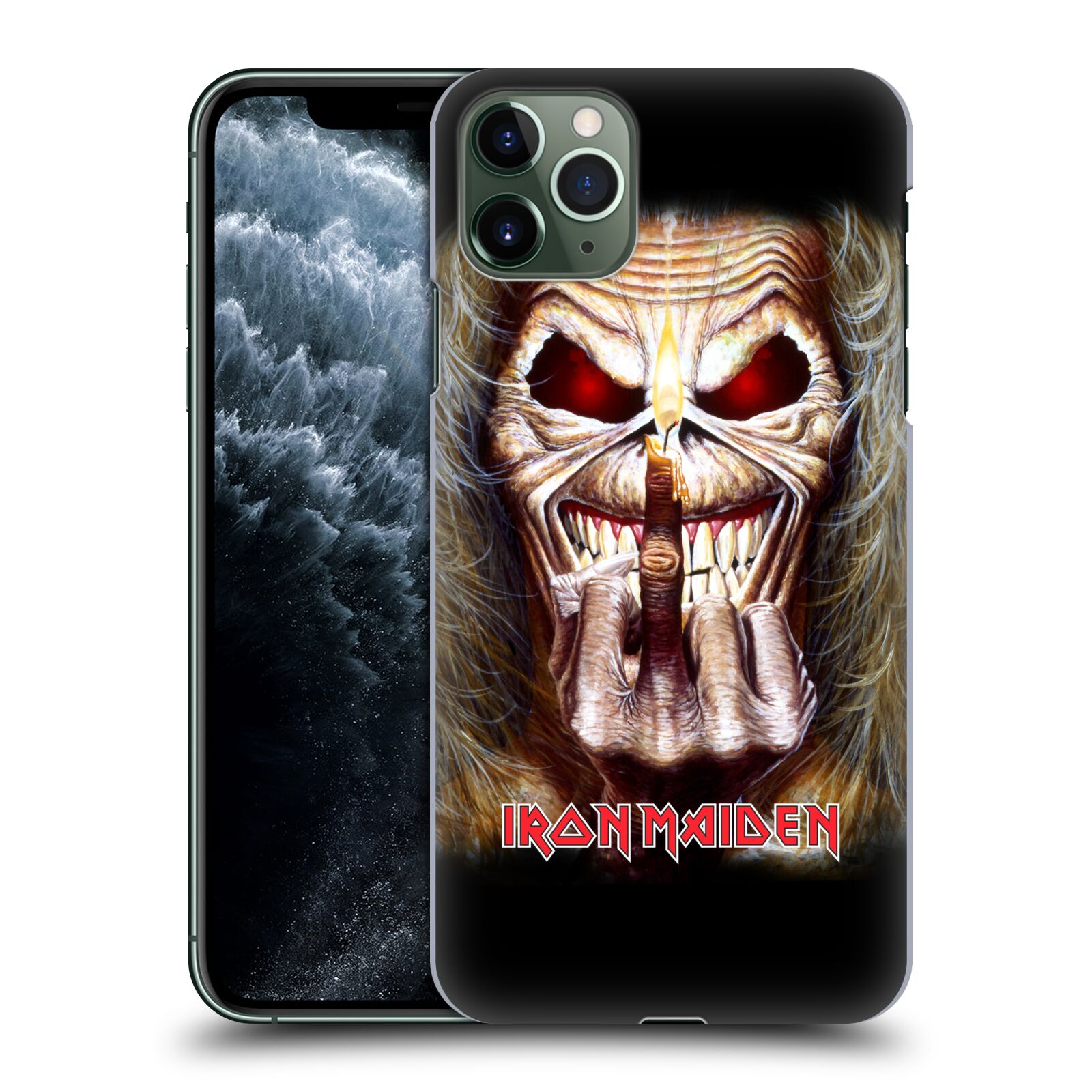 Pouzdro na mobil Apple Iphone 11 PRO MAX - HEAD CASE - Heavymetalová skupina Iron Maiden gesto