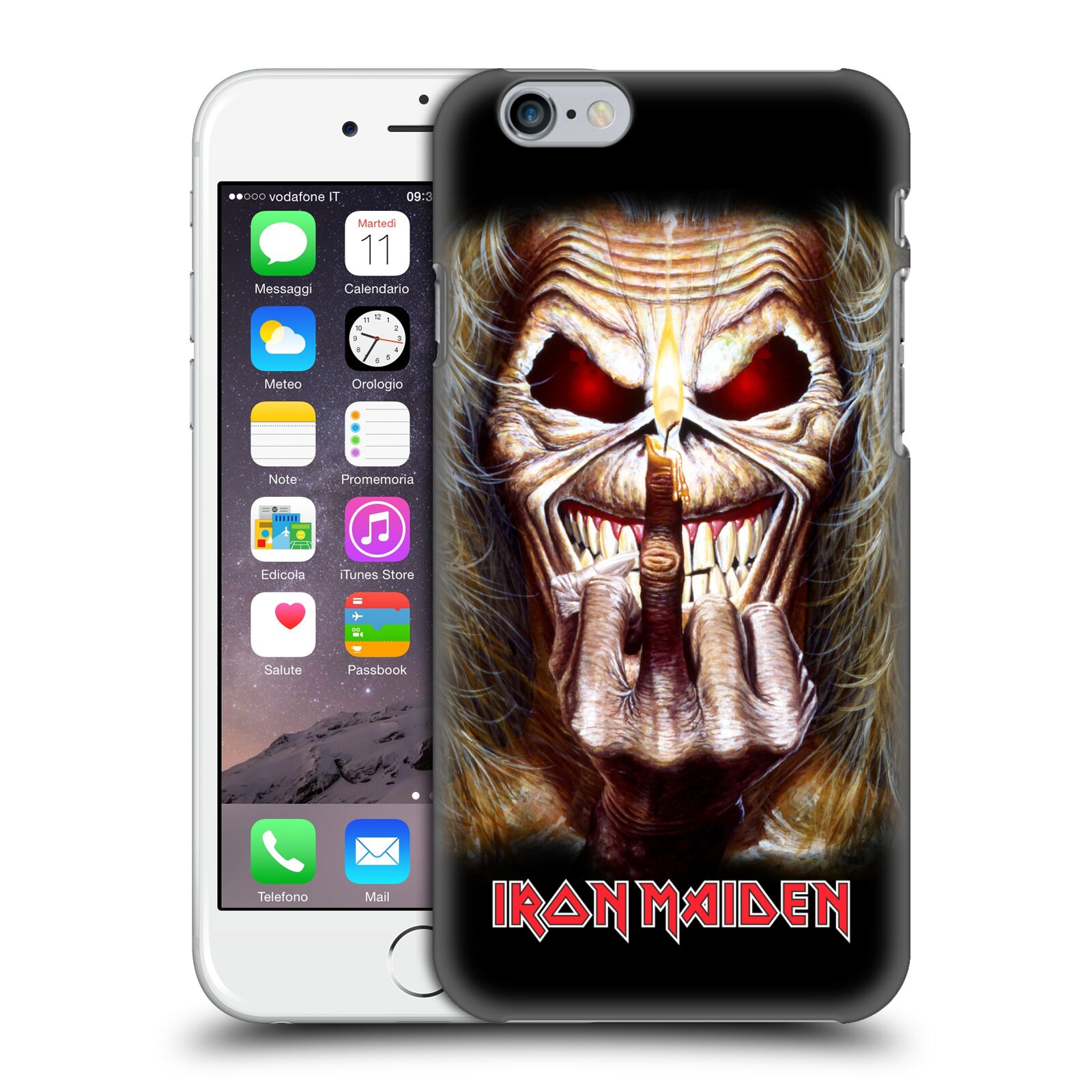 Plastové pouzdro pro mobil Apple Iphone 6/6S Heavymetalová skupina Iron Maiden gesto