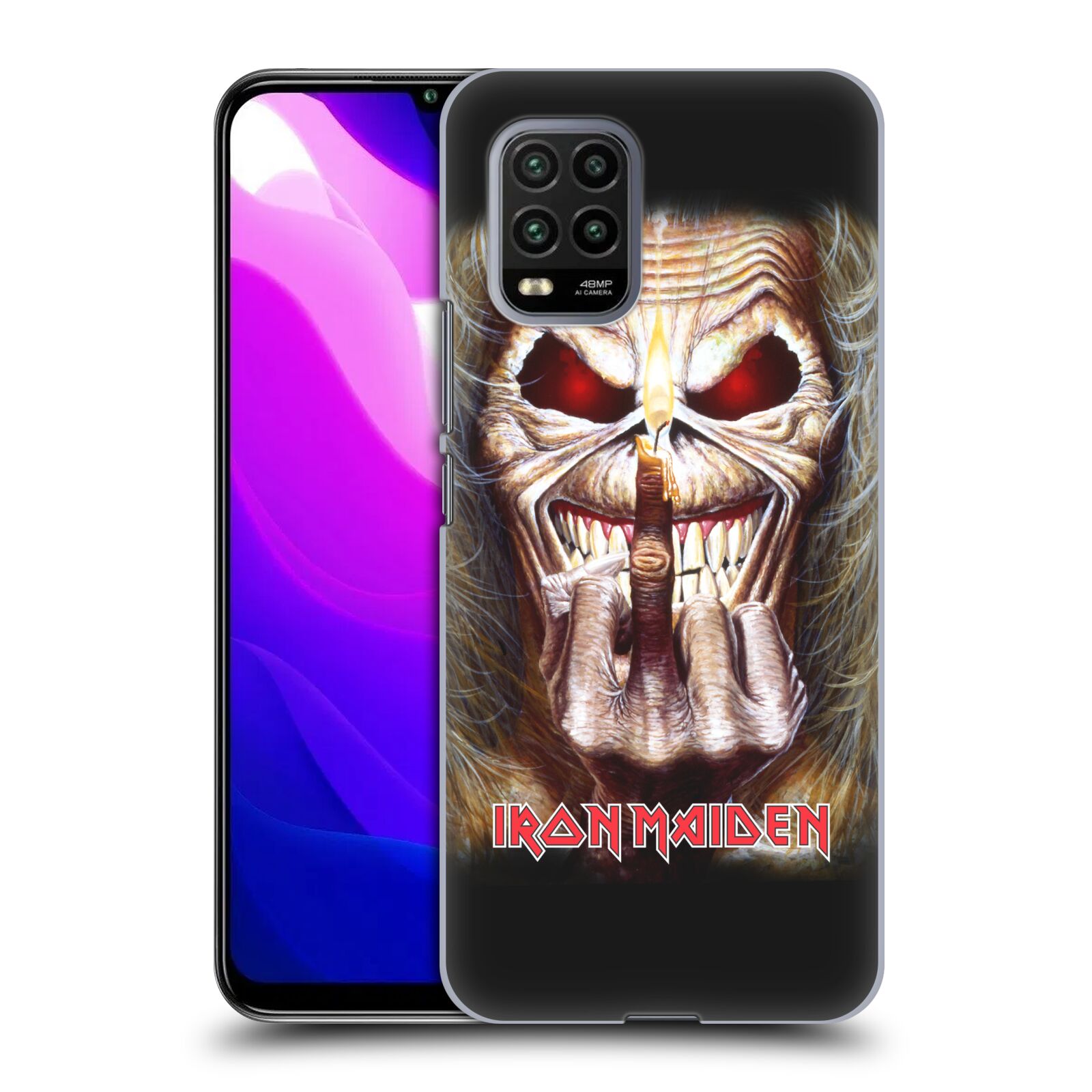 Zadní kryt, obal na mobil Xiaomi Mi 10 LITE Heavymetalová skupina Iron Maiden gesto