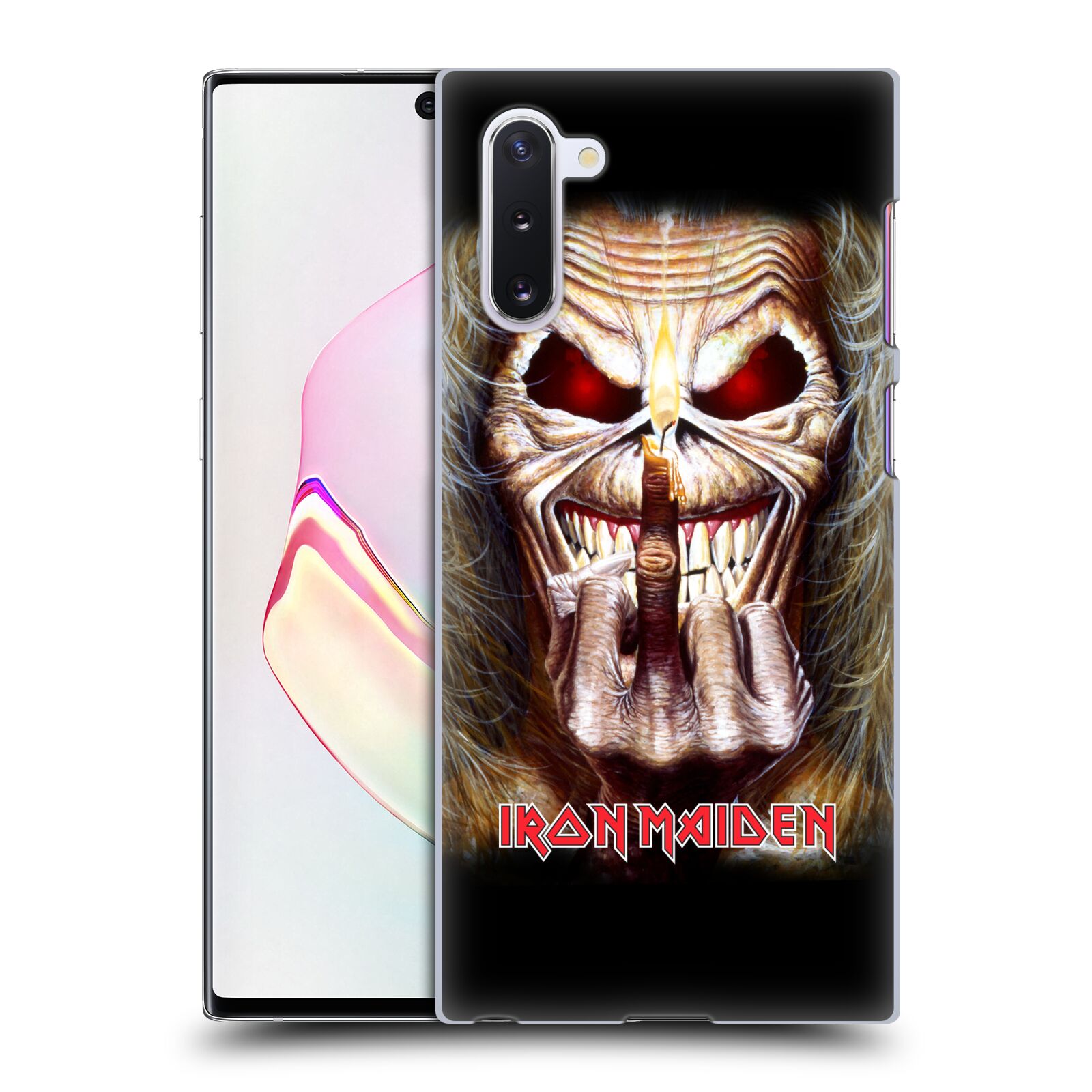 Pouzdro na mobil Samsung Galaxy Note 10 - HEAD CASE - Heavymetalová skupina Iron Maiden gesto