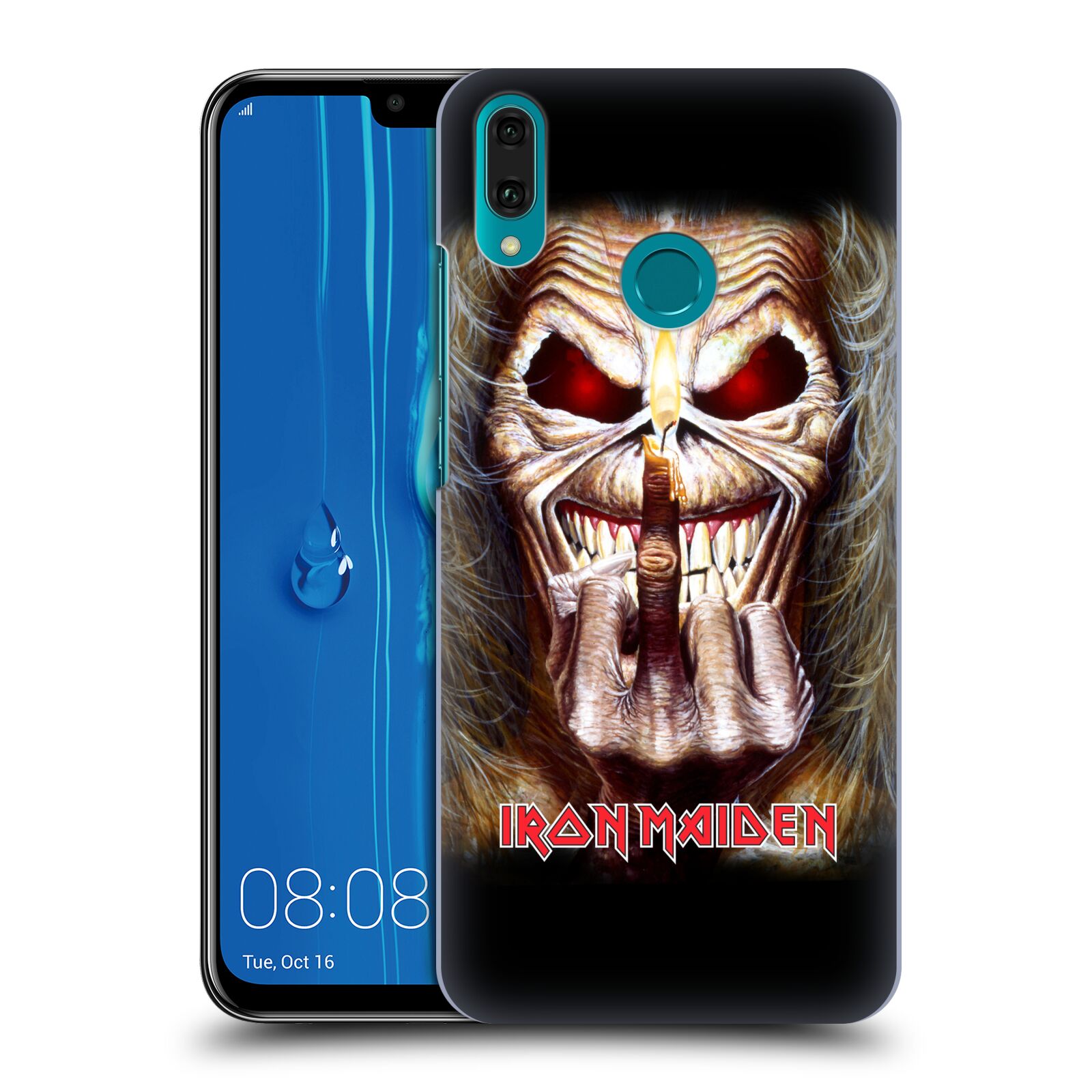 Pouzdro na mobil Huawei Y9 2019 - HEAD CASE - Heavymetalová skupina Iron Maiden gesto