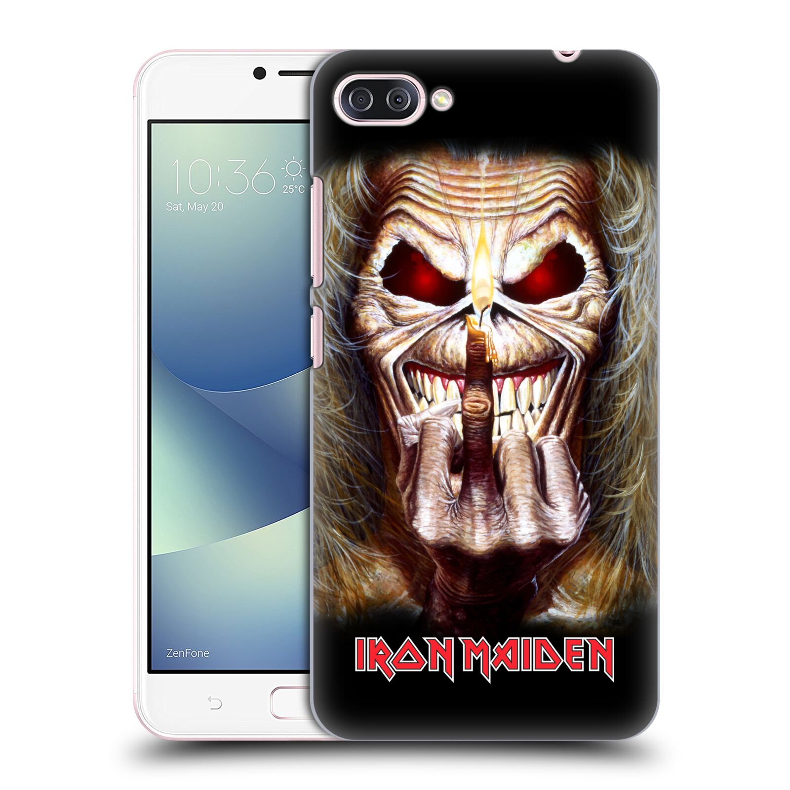 HEAD CASE plastový obal na mobil Asus Zenfone 4 MAX ZC554KL Heavymetalová skupina Iron Maiden gesto
