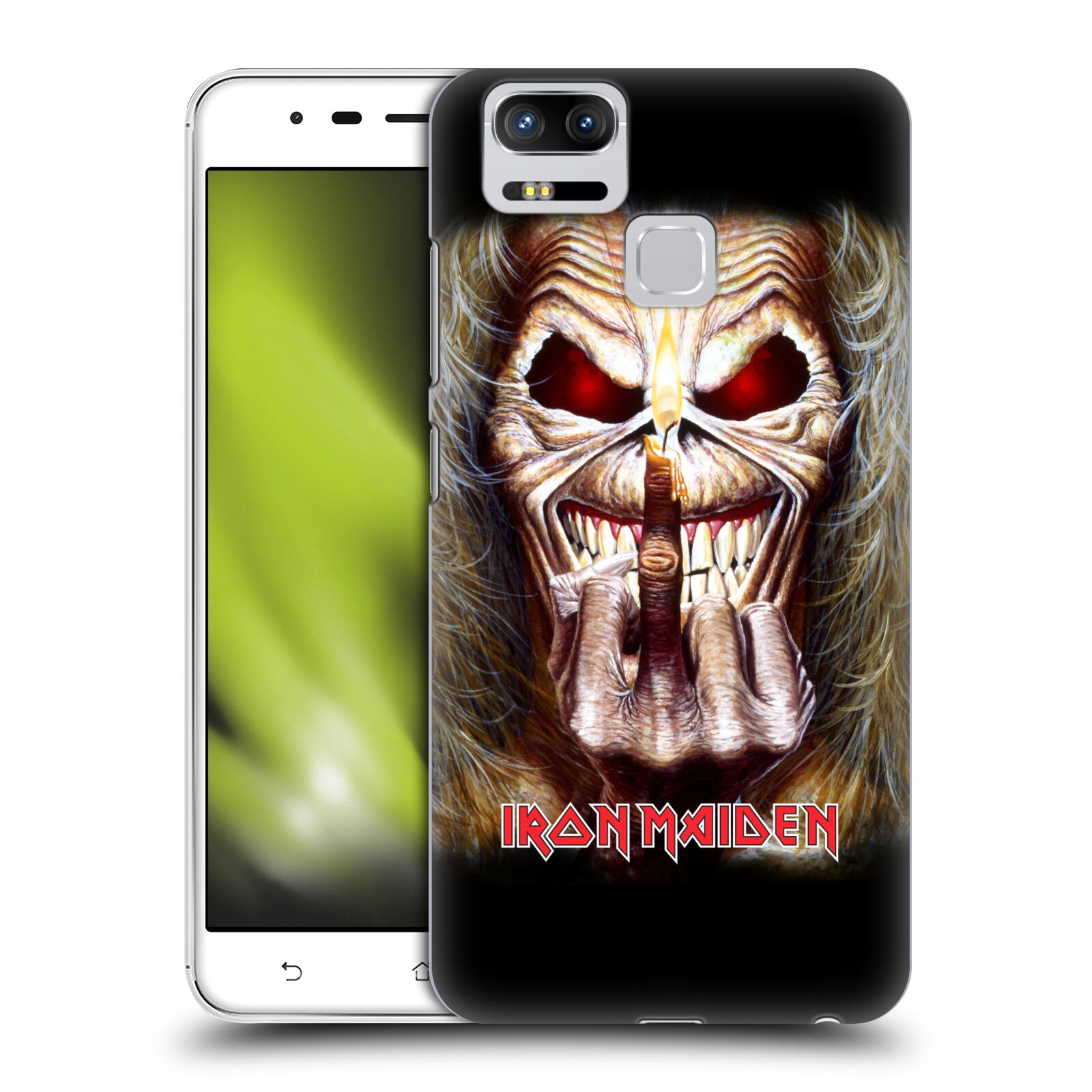 HEAD CASE plastový obal na mobil Asus Zenfone 3 Zoom ZE553KL Heavymetalová skupina Iron Maiden gesto