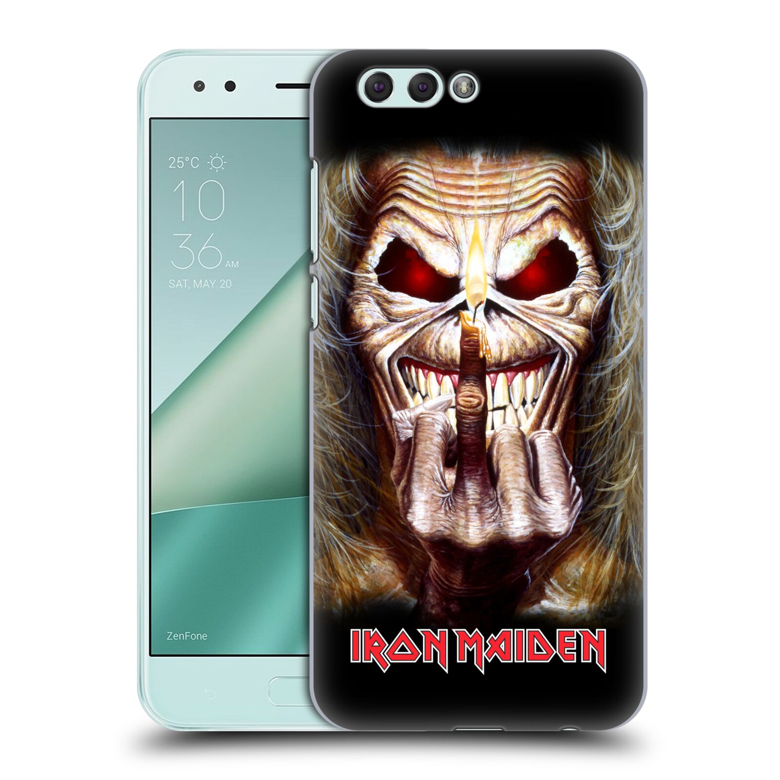 HEAD CASE plastový obal na mobil Asus Zenfone 4 ZE554KL Heavymetalová skupina Iron Maiden gesto