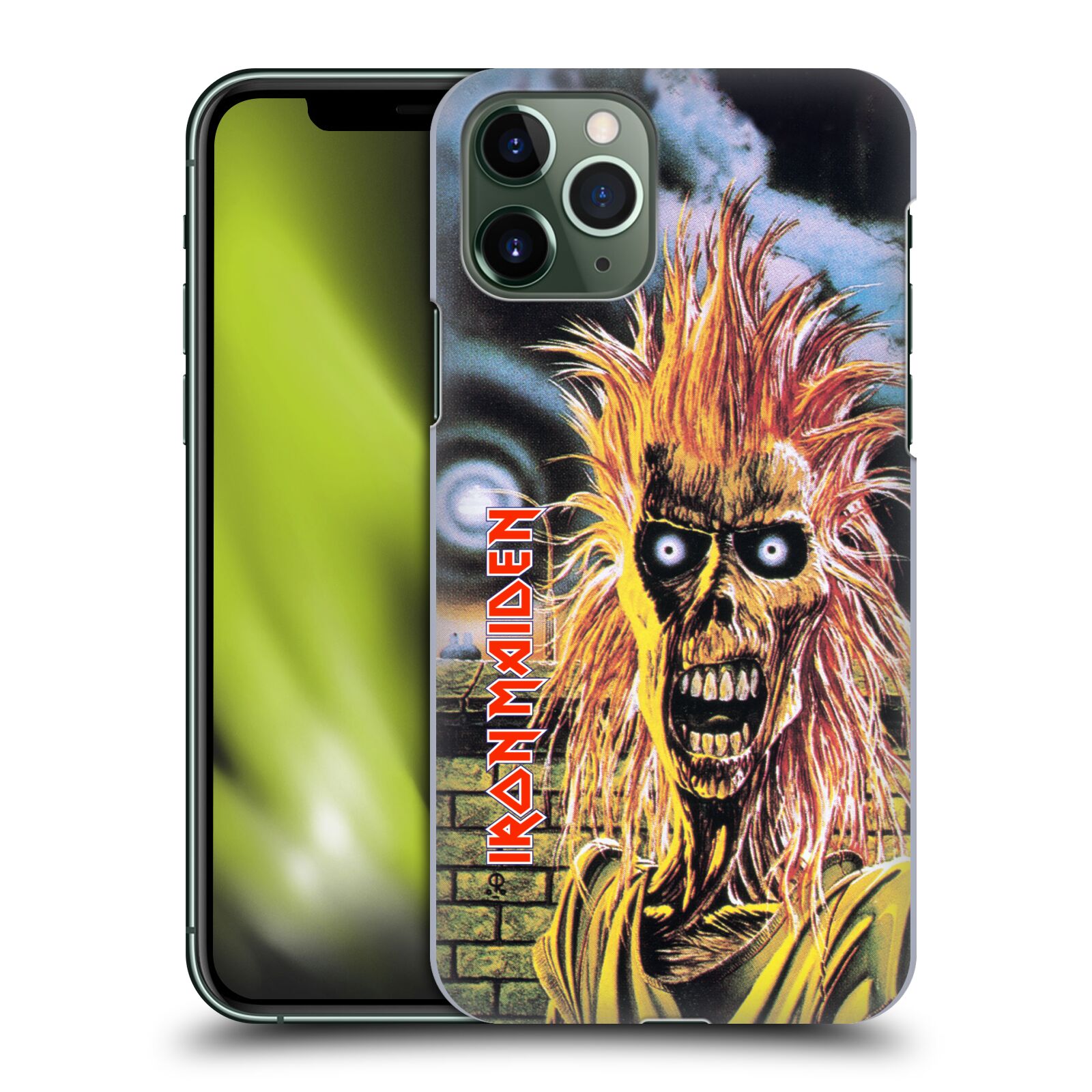 Pouzdro na mobil Apple Iphone 11 PRO - HEAD CASE - Heavymetalová skupina Iron Maiden punker