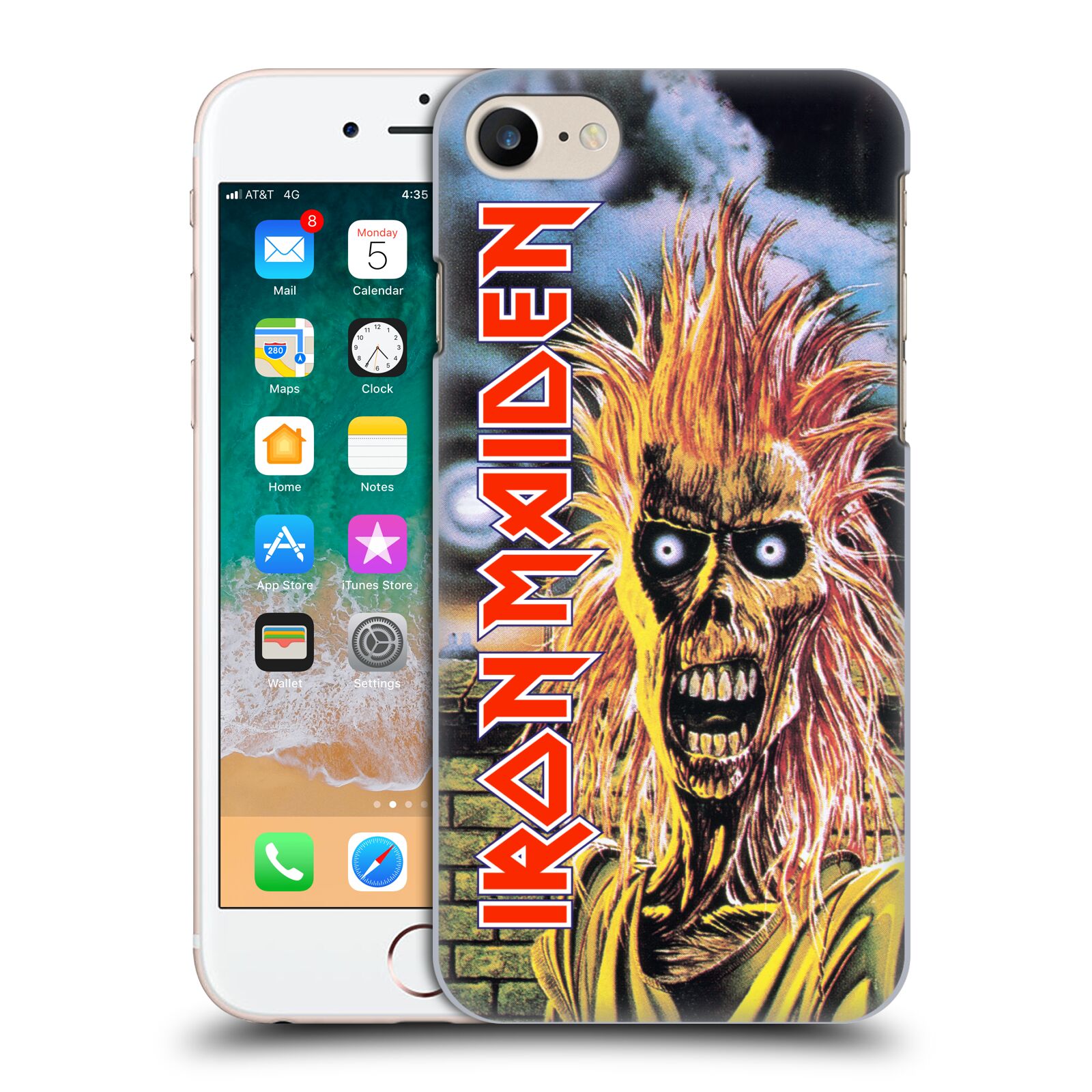 Plastové pouzdro pro mobil Apple Iphone 7/8/SE 2020 Heavymetalová skupina Iron Maiden punker