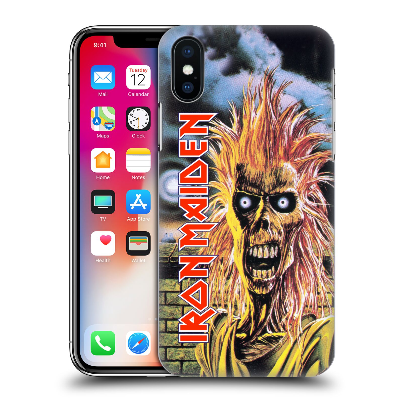 HEAD CASE plastový obal na mobil Apple Iphone X / XS Heavymetalová skupina Iron Maiden punker