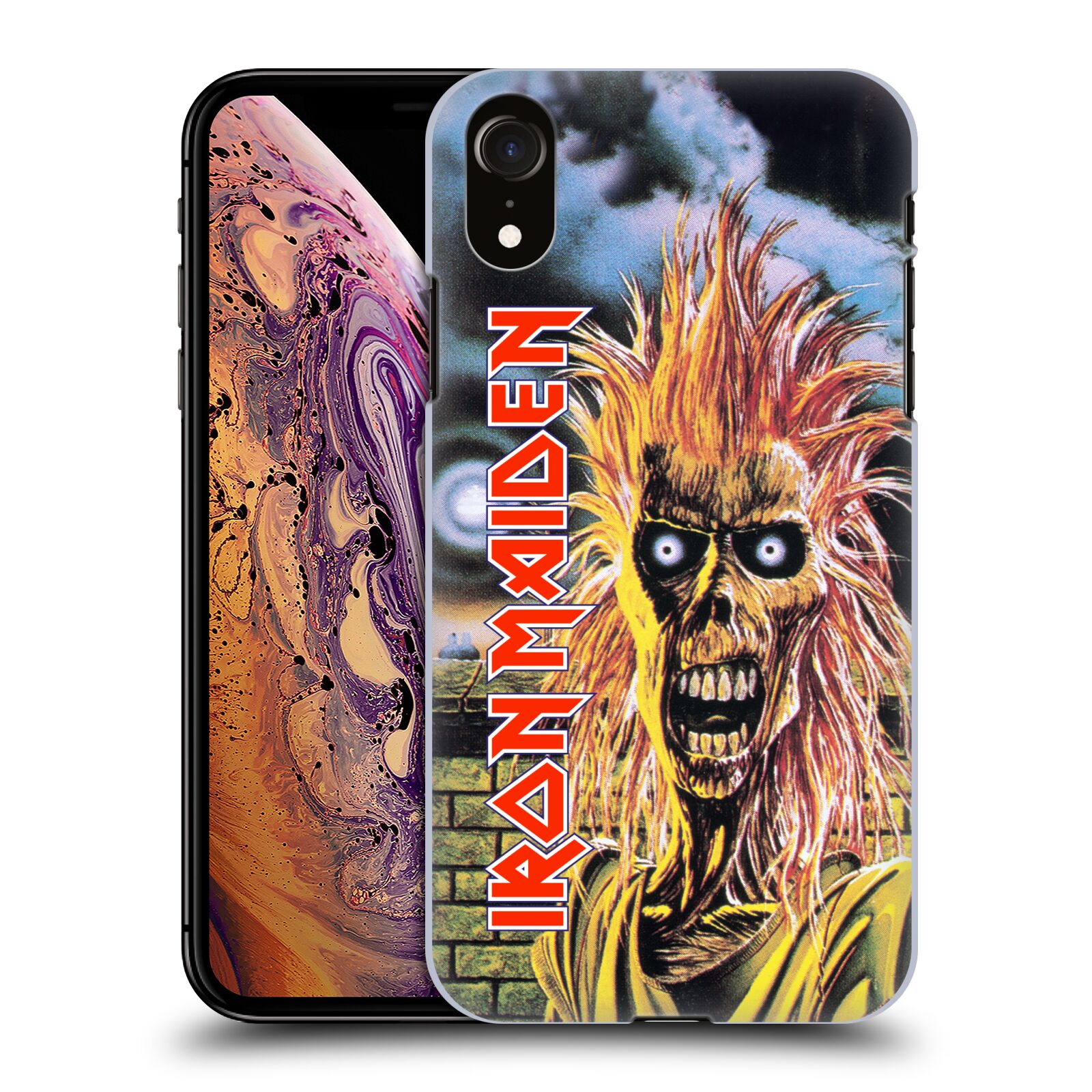 HEAD CASE plastový obal na mobil Apple Iphone XR Heavymetalová skupina Iron Maiden punker