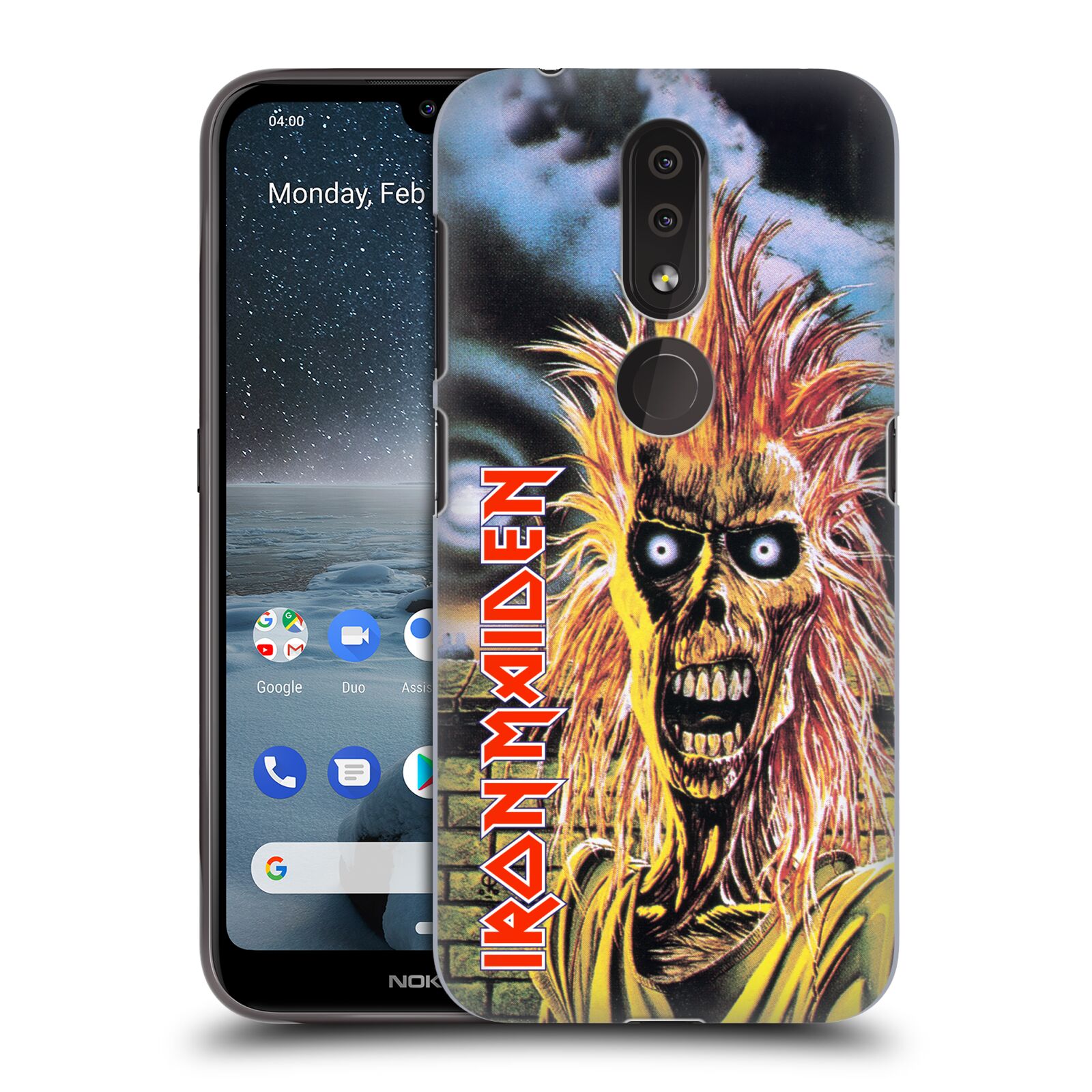 Pouzdro na mobil Nokia 4.2 - HEAD CASE - Heavymetalová skupina Iron Maiden punker