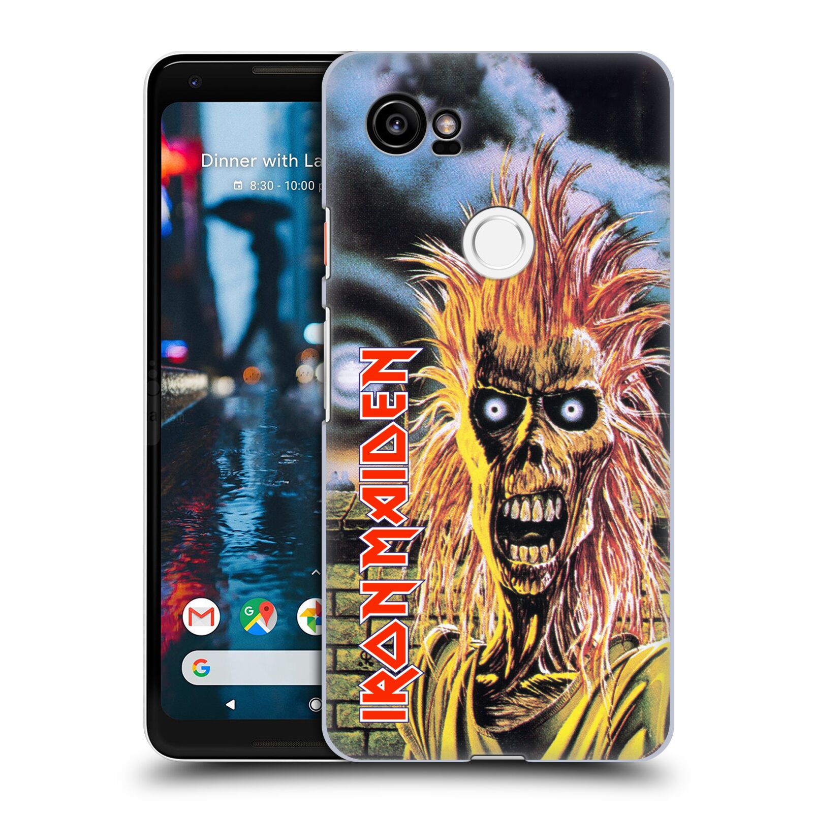 HEAD CASE plastový obal na mobil Google Pixel 2 XL Heavymetalová skupina Iron Maiden punker