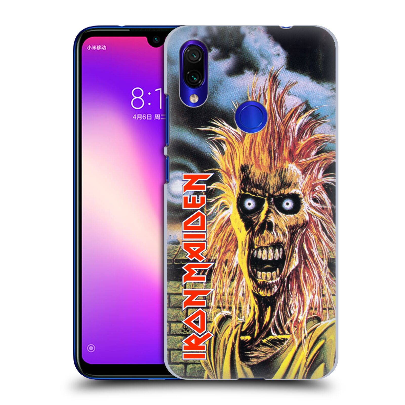 Pouzdro na mobil Xiaomi Redmi Note 7 - Head Case - Heavymetalová skupina Iron Maiden punker
