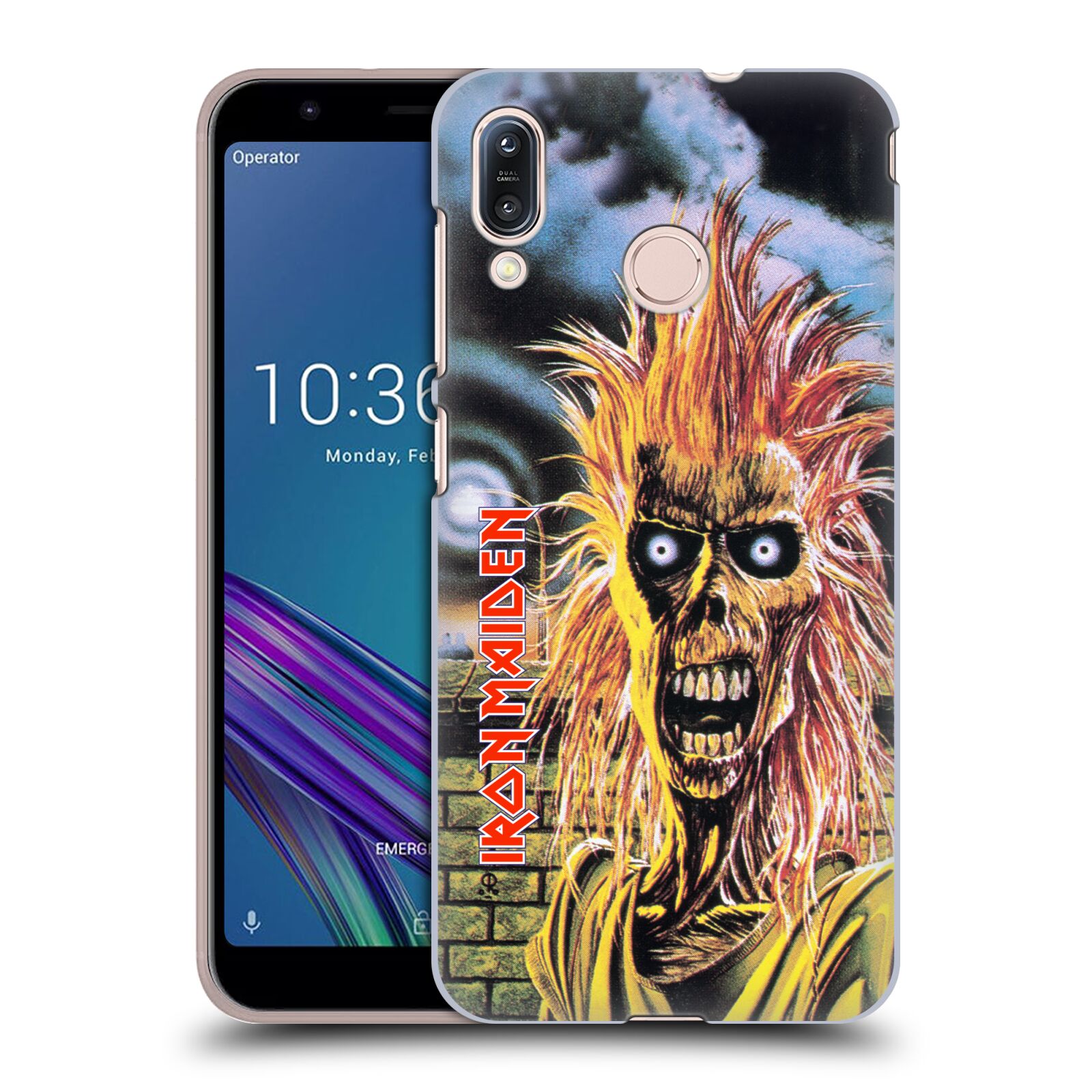 Pouzdro na mobil Asus Zenfone Max M1 (ZB555KL) - HEAD CASE - Heavymetalová skupina Iron Maiden punker