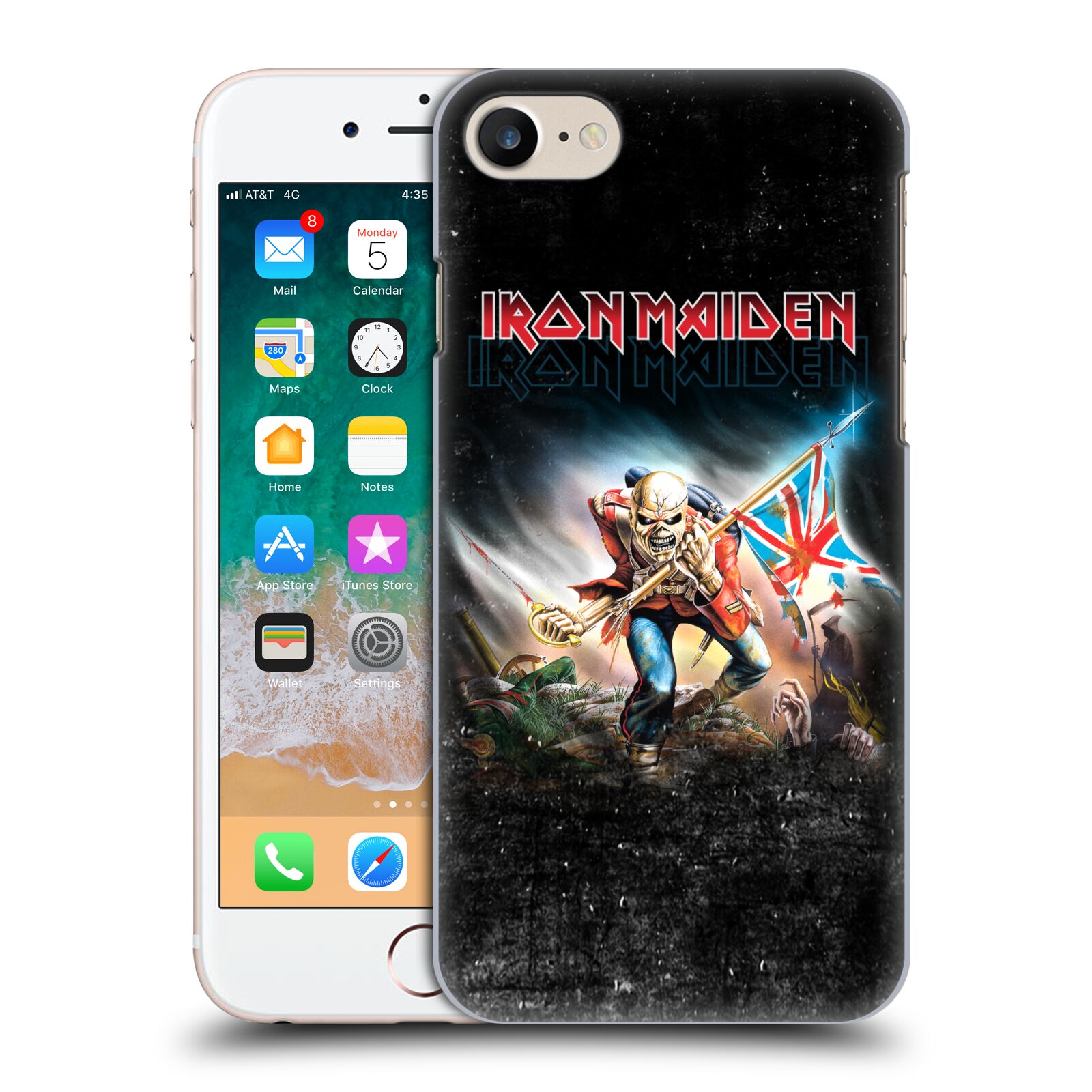 Plastové pouzdro pro mobil Apple Iphone 7/8/SE 2020 Heavymetalová skupina Iron Maiden bojovník