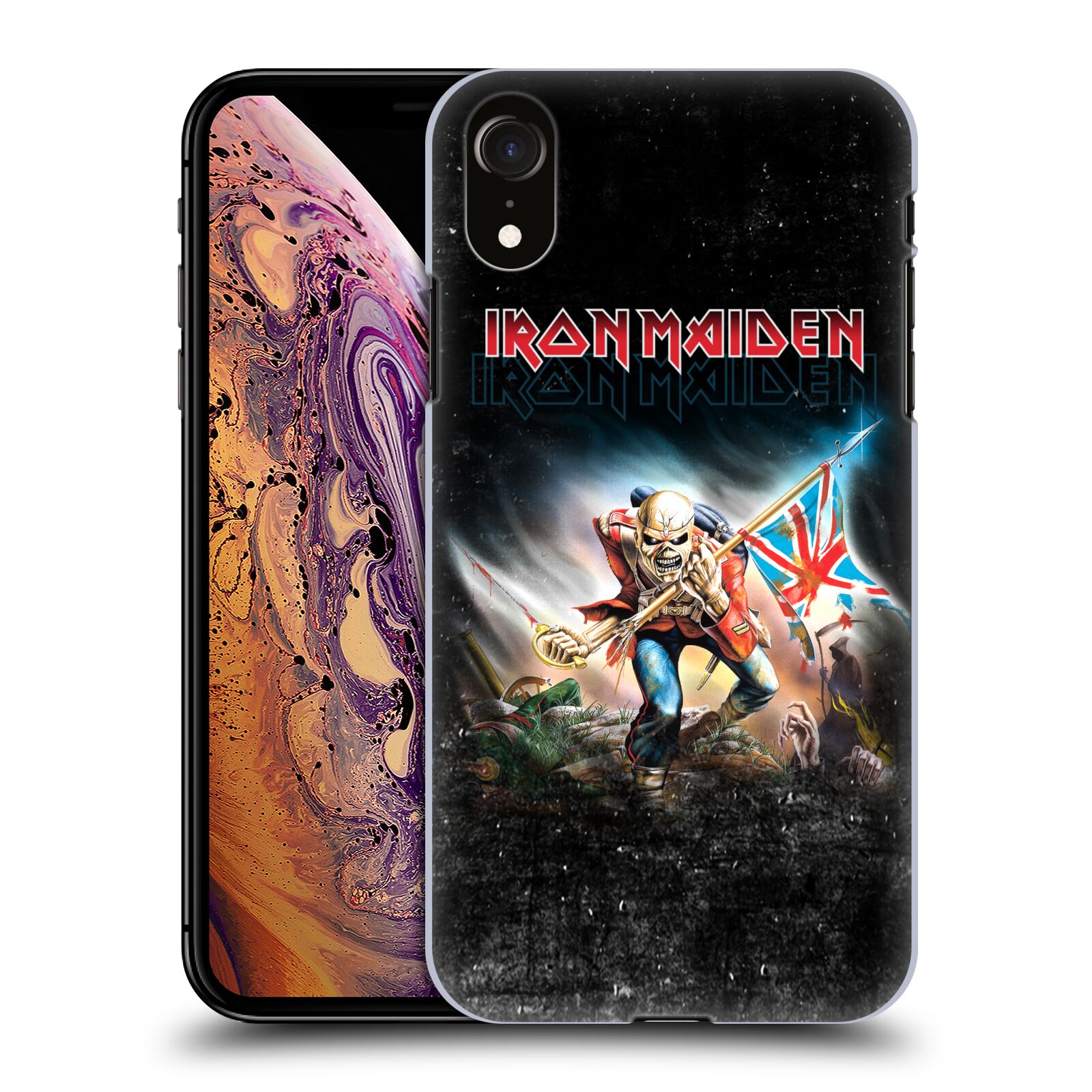 HEAD CASE plastový obal na mobil Apple Iphone XR Heavymetalová skupina Iron Maiden bojovník