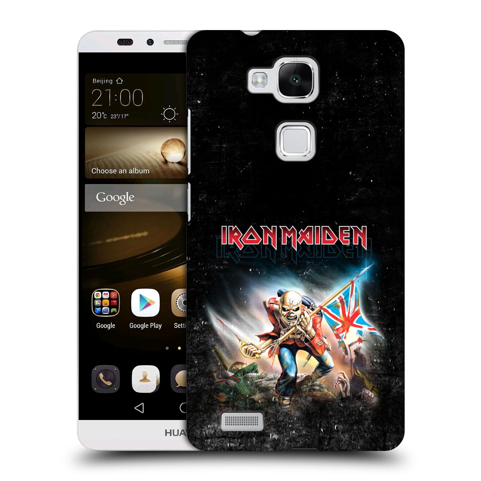 HEAD CASE plastový obal na mobil Huawei Mate 7 Heavymetalová skupina Iron Maiden bojovník