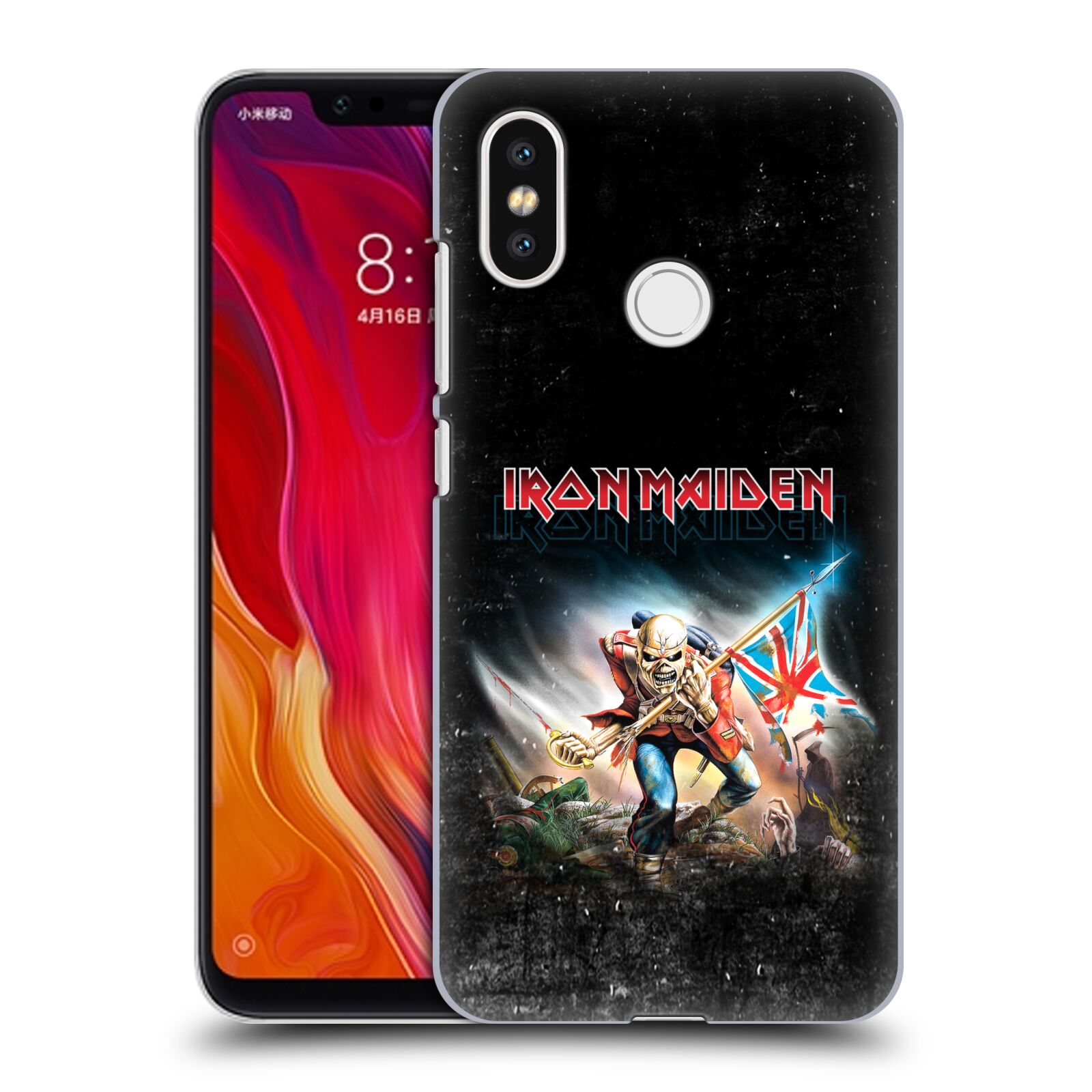 HEAD CASE plastový obal na mobil Xiaomi Mi 8 Heavymetalová skupina Iron Maiden bojovník