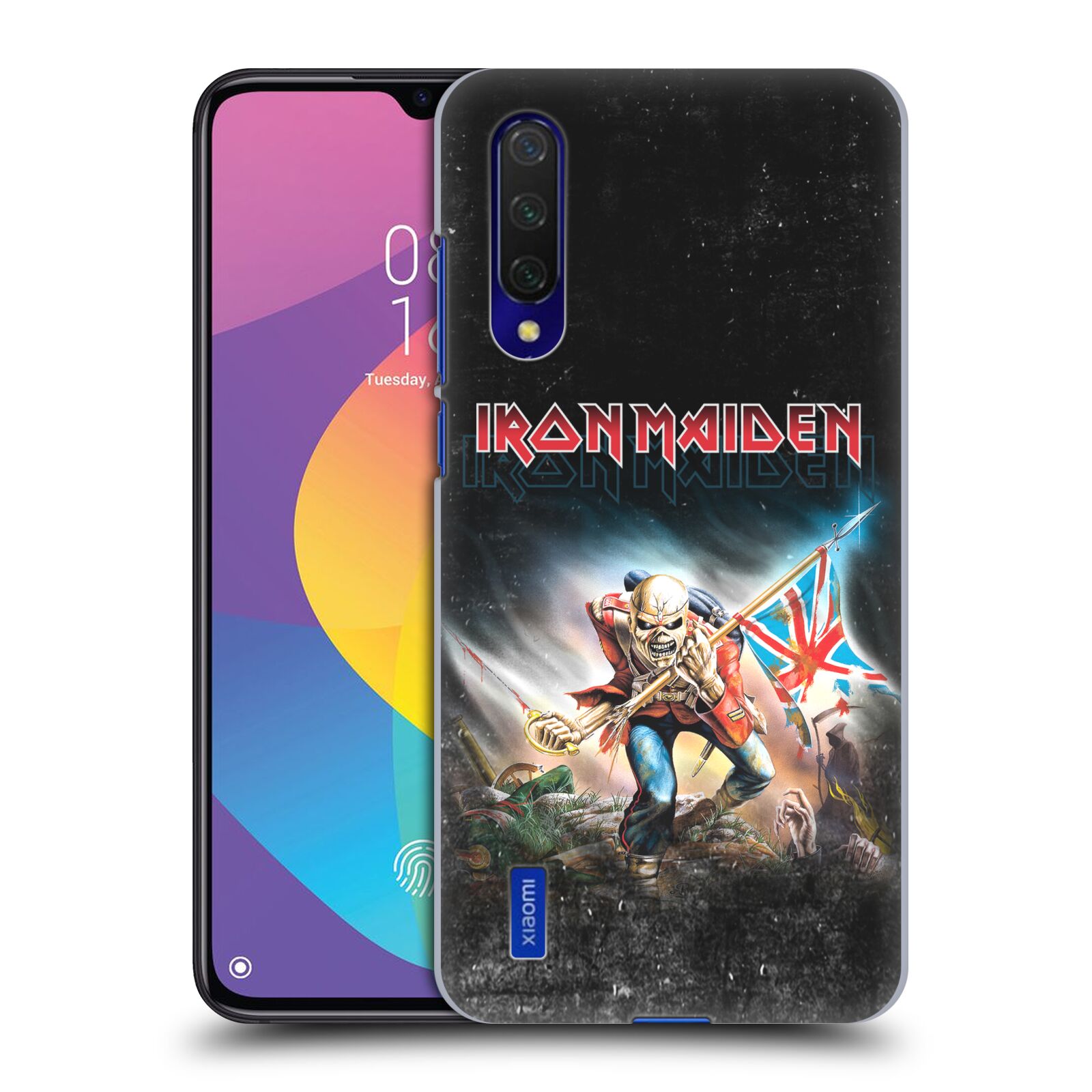 Zadní kryt na mobil Xiaomi MI 9 LITE Heavymetalová skupina Iron Maiden bojovník