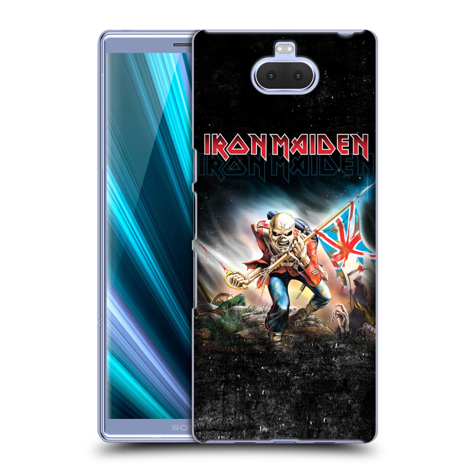 Pouzdro na mobil Sony Xperia 10 - Head Case - Heavymetalová skupina Iron Maiden bojovník