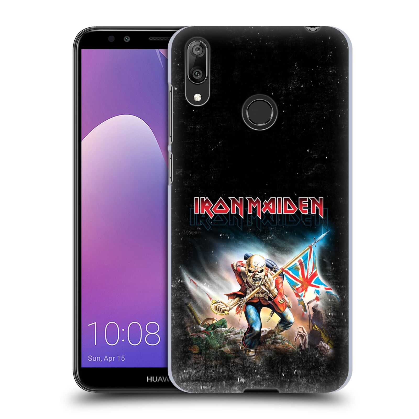 Pouzdro na mobil Huawei Y7 2019 - Head Case - Heavymetalová skupina Iron Maiden bojovník