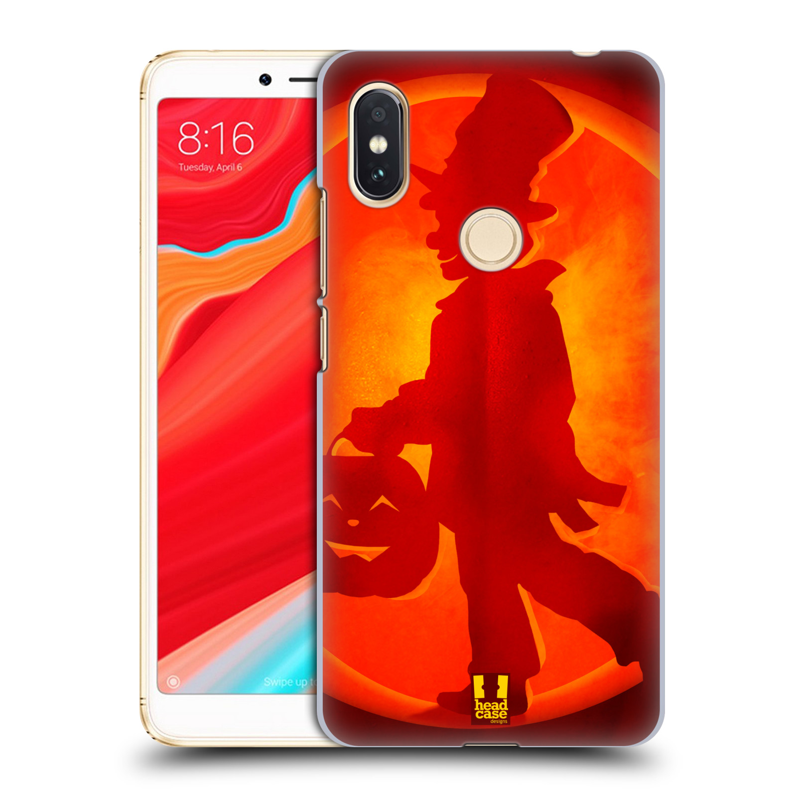 HEAD CASE plastový obal na mobil Xiaomi Redmi S2 vzor odraz svítilny oranžová ŠILENÝ KLOBOUČNÍK