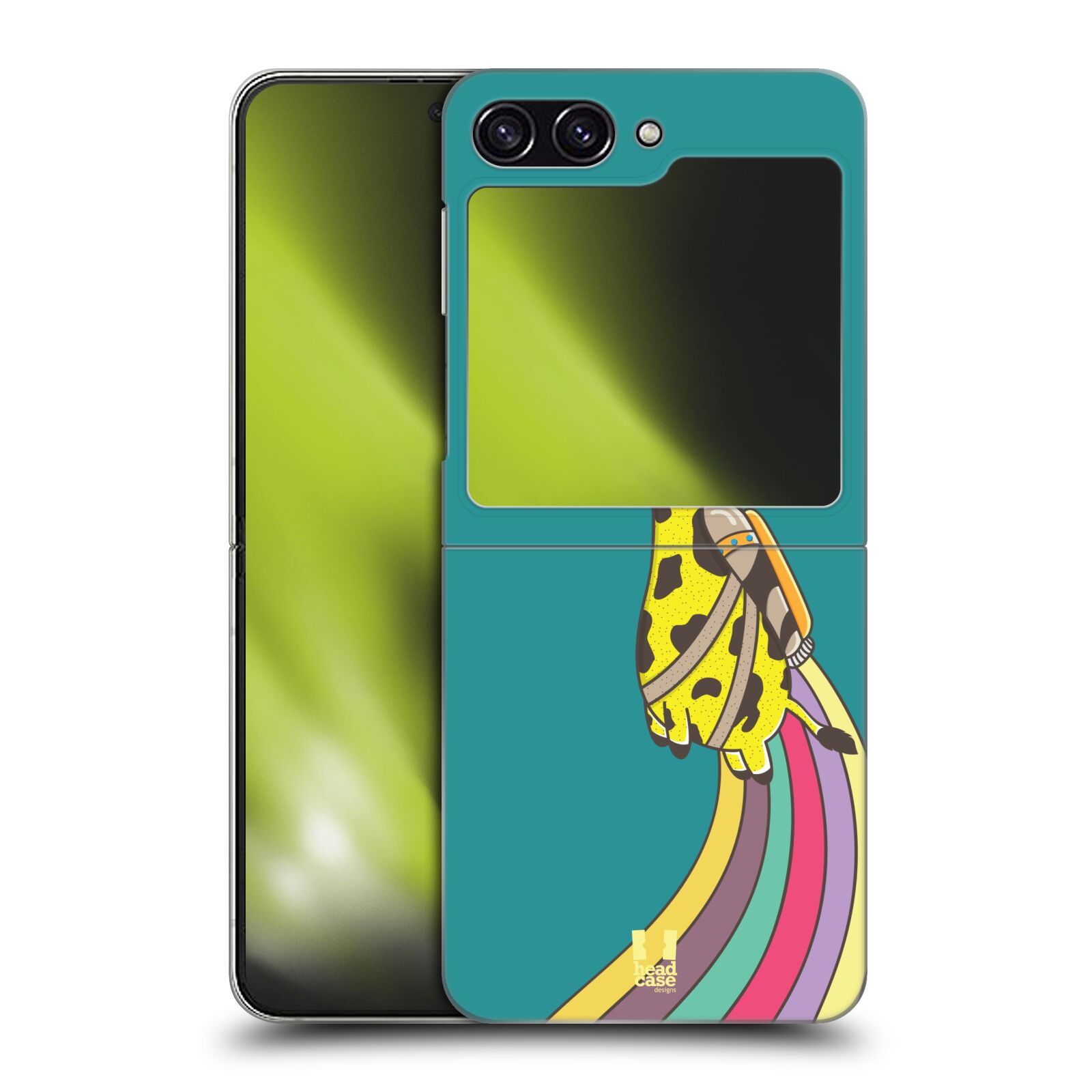 Plastový obal HEAD CASE na mobil Samsung Galaxy Z Flip 5  - letící žirafa