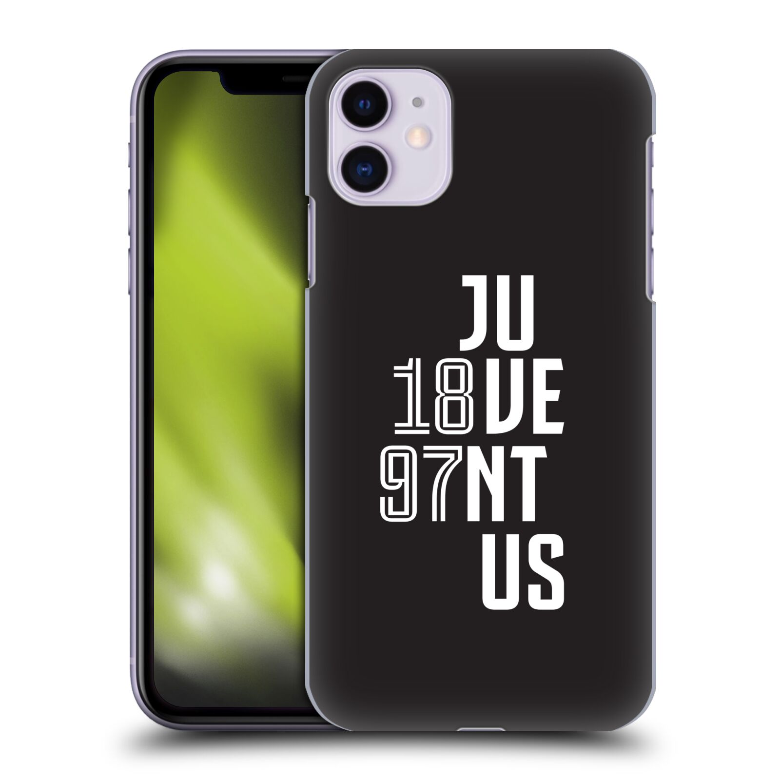 Zadní obal pro mobil Apple Iphone 11 - HEAD CASE - Fotbalový klub Juventus - Velké písmo