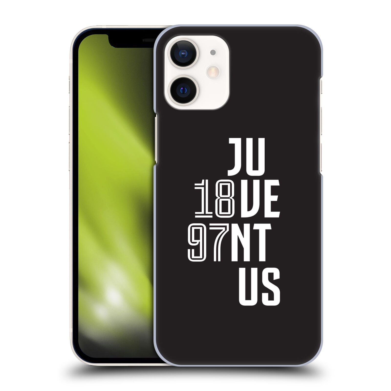 Zadní obal pro mobil Apple iPhone 12 MINI - HEAD CASE - Fotbalový klub Juventus - Velké písmo