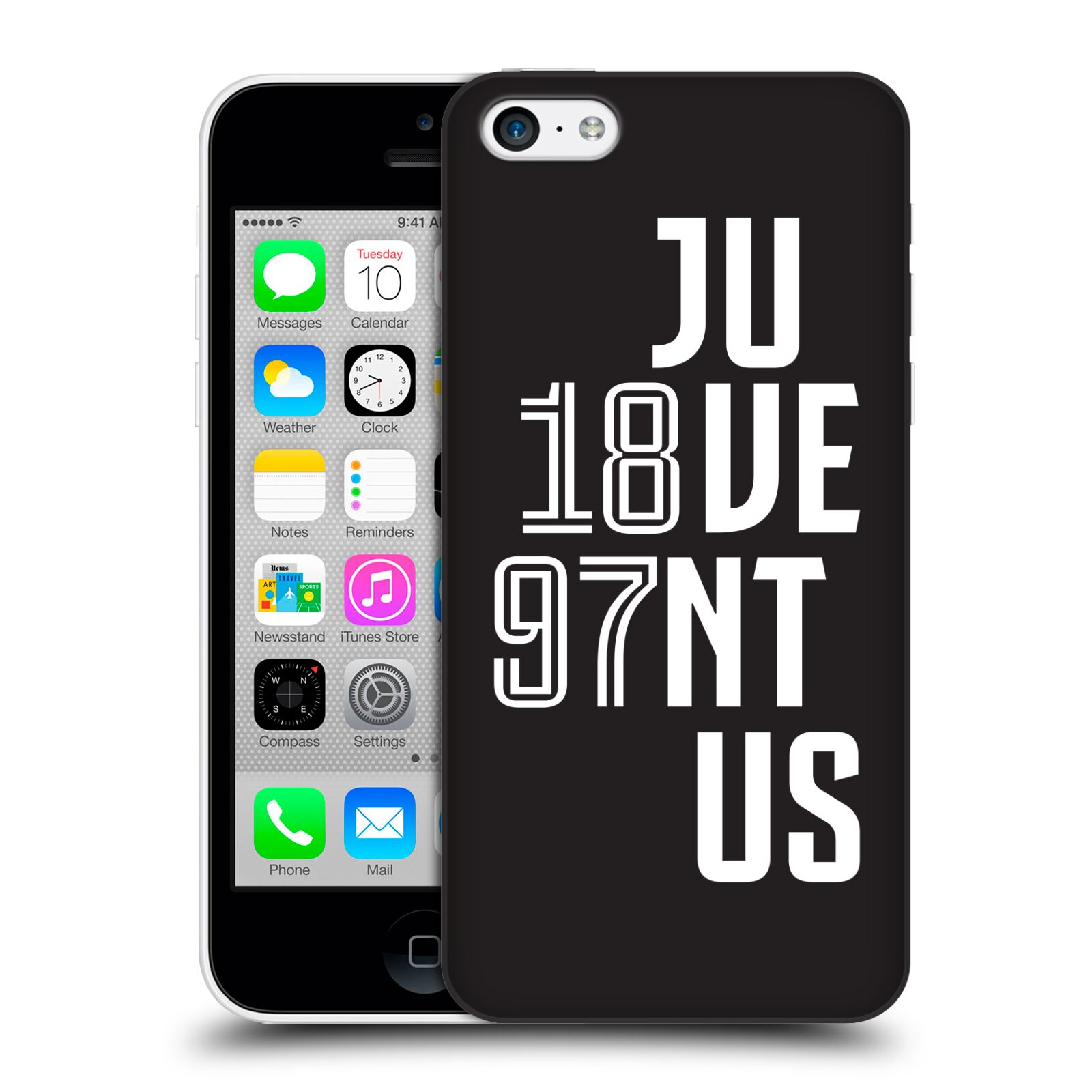 Zadní obal pro mobil Apple Iphone 5C - HEAD CASE - Fotbalový klub Juventus - Velké písmo