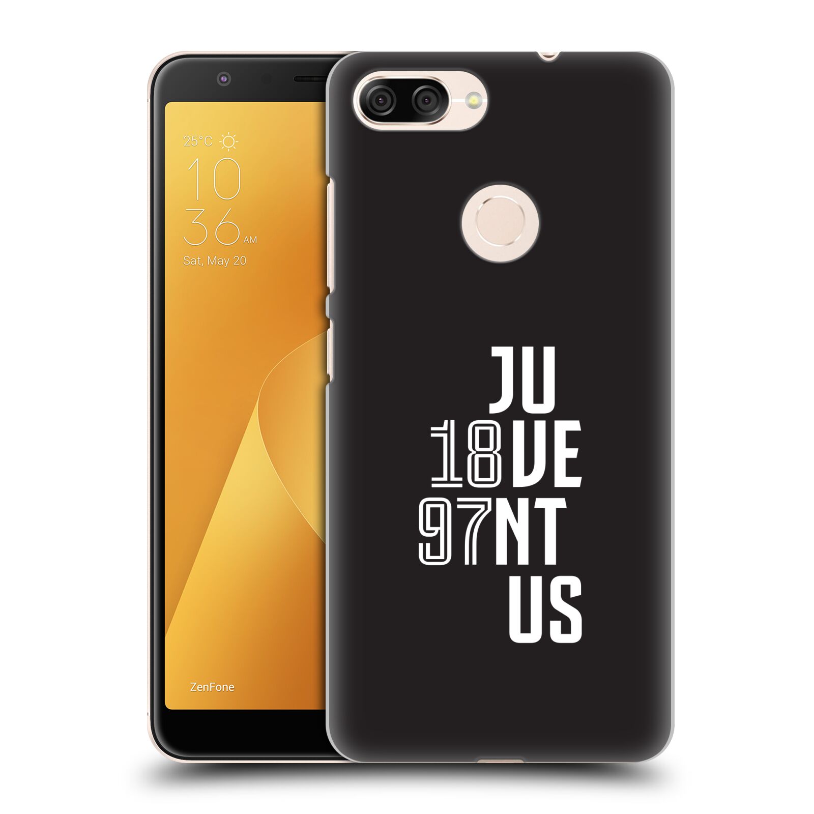 Zadní obal pro mobil Asus Zenfone Max Plus (M1) - HEAD CASE - Fotbalový klub Juventus - Velké písmo