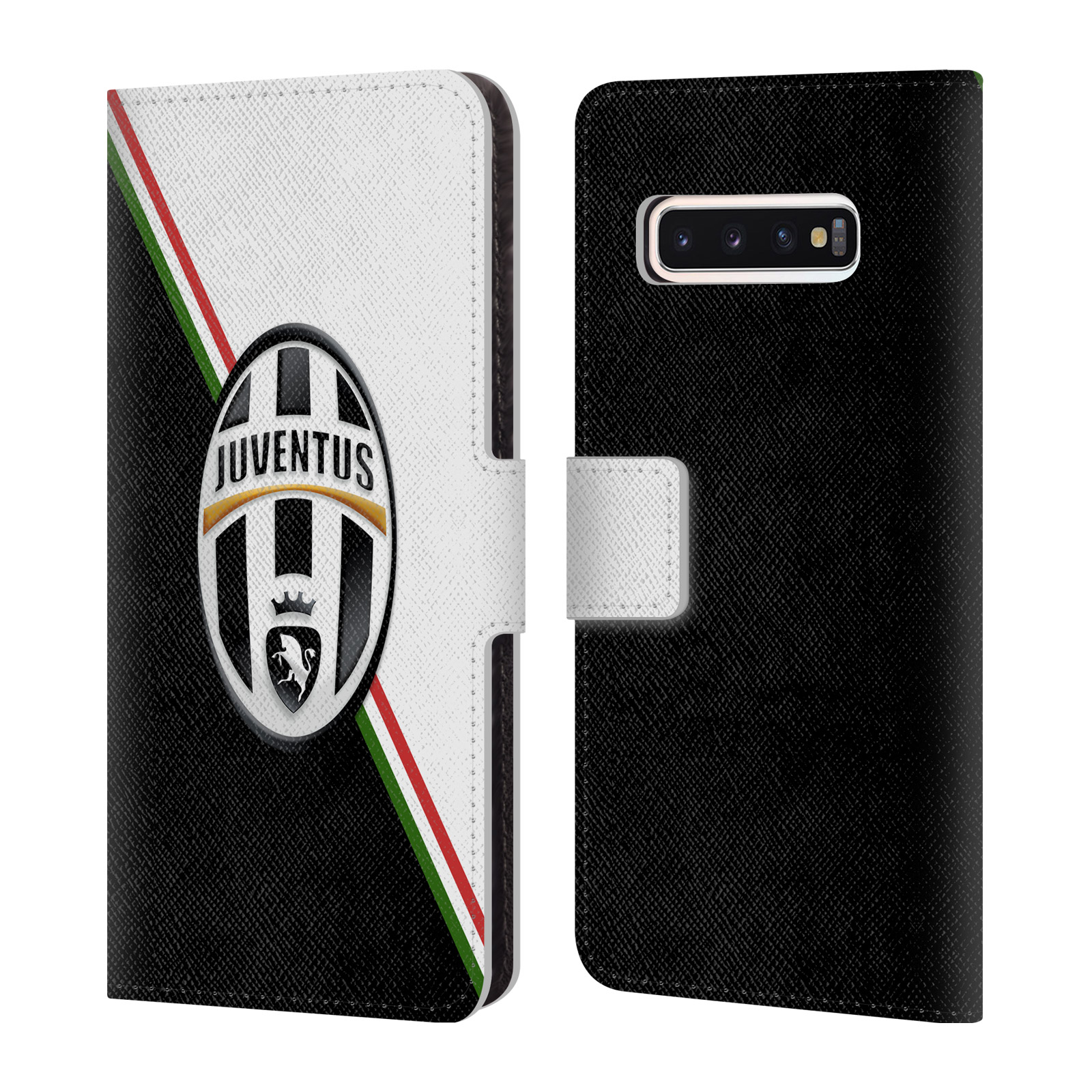 Pouzdro HEAD CASE na mobil Samsung Galaxy S10  Fotbal Juventus znak černobílá
