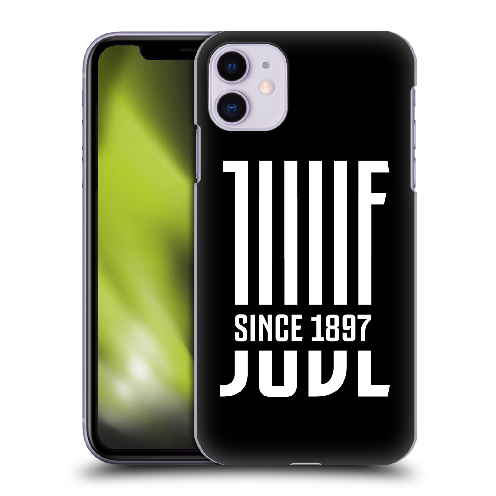 Pouzdro na mobil Apple Iphone 11 - HEAD CASE - Fotbalový klub Juventus FC černý JUVE bílá