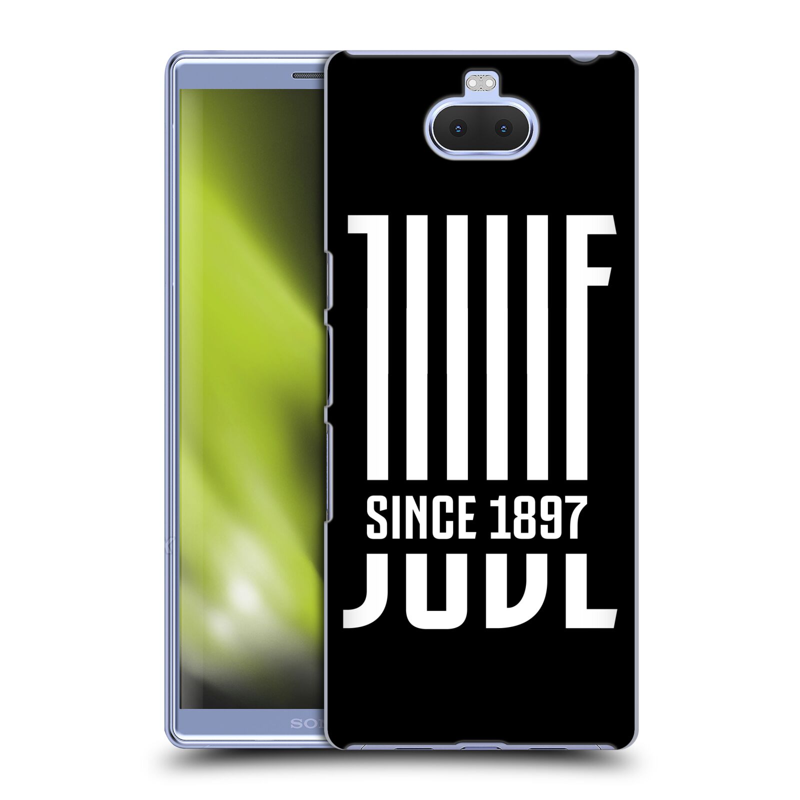 Pouzdro na mobil Sony Xperia 10 Plus - Head Case - Fotbalový klub Juventus FC černý JUVE bílá