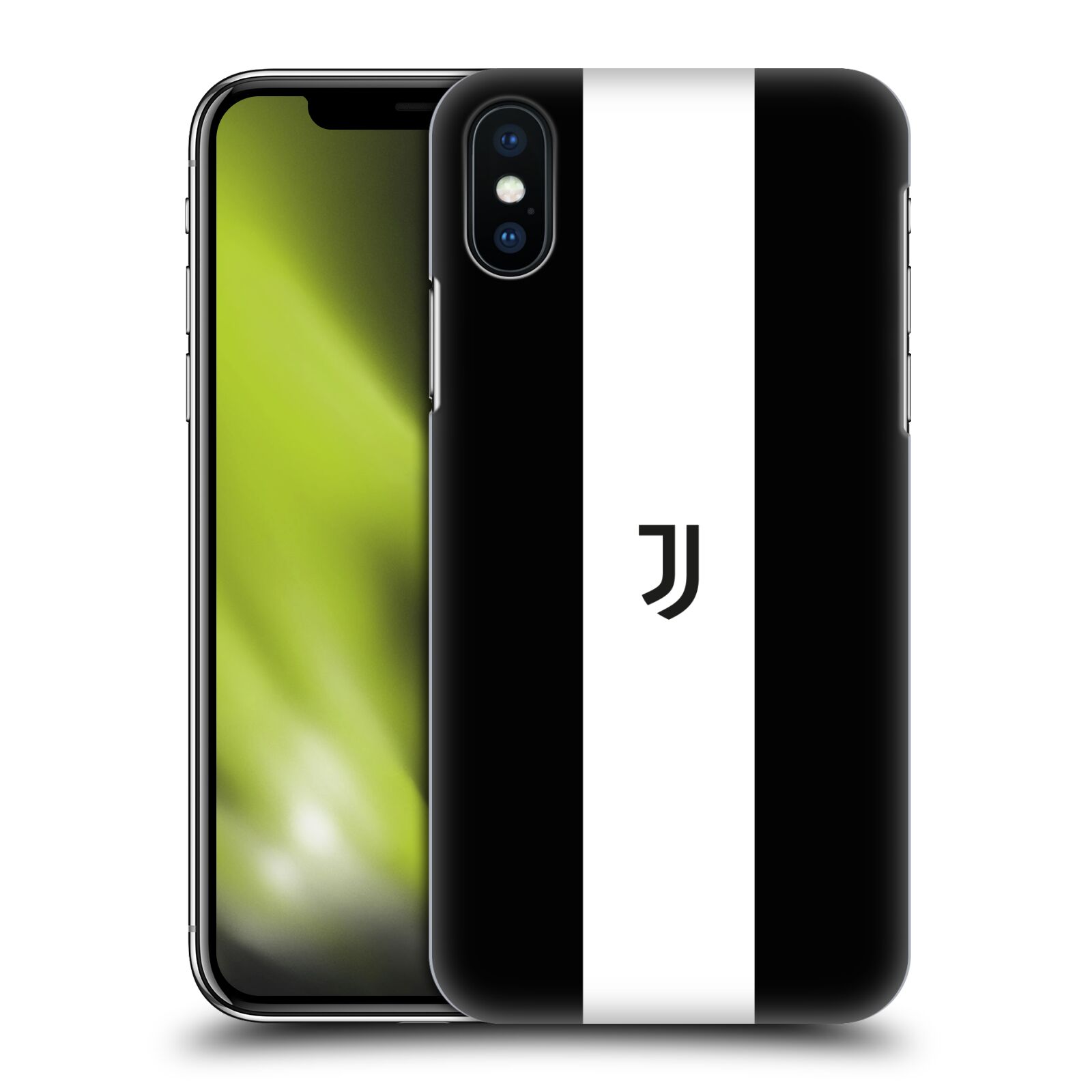HEAD CASE plastový obal na mobil Apple Iphone X / XS Fotbalový klub Juventus FC pruhy znak černá a bílá