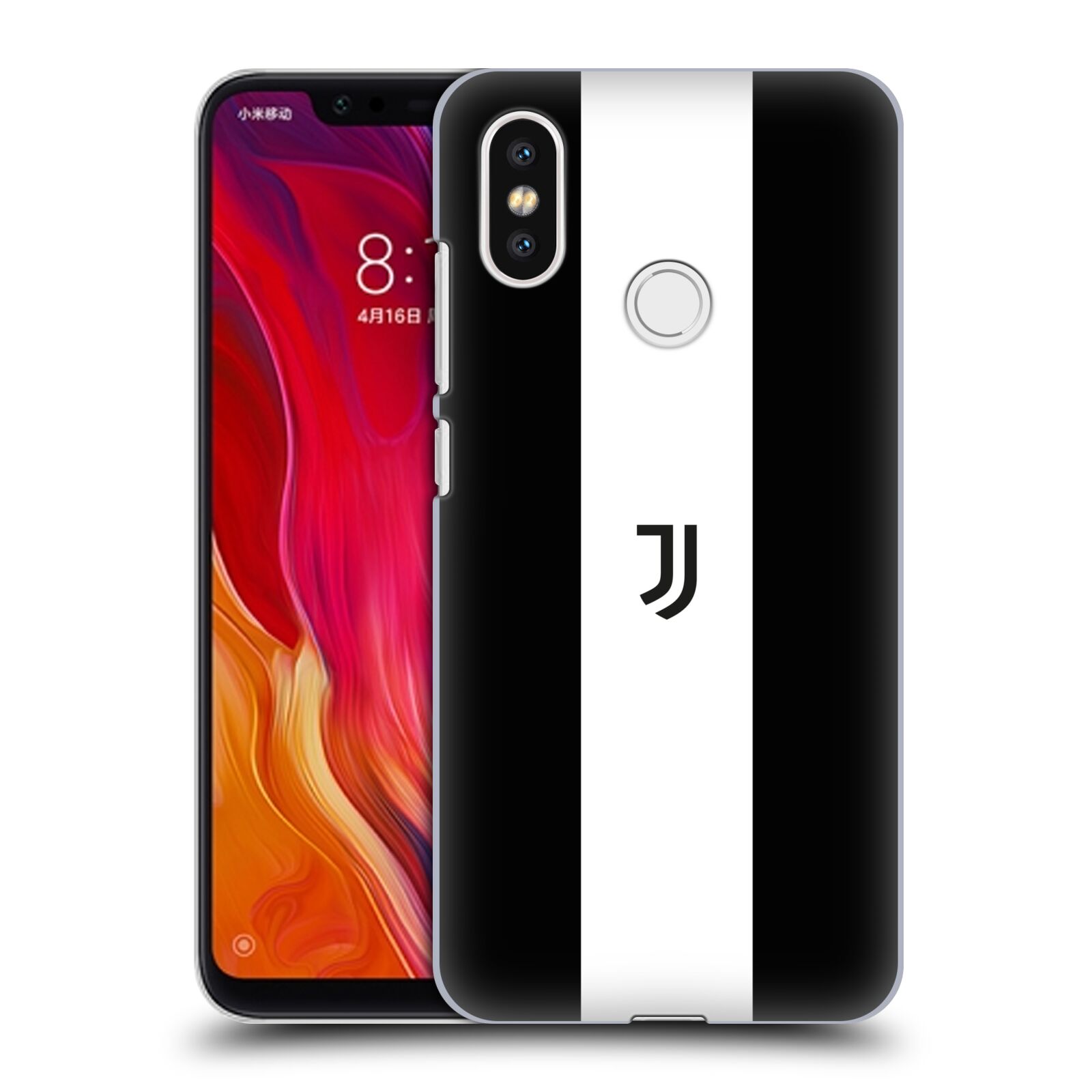 HEAD CASE plastový obal na mobil Xiaomi Mi 8 Fotbalový klub Juventus FC pruhy znak černá a bílá