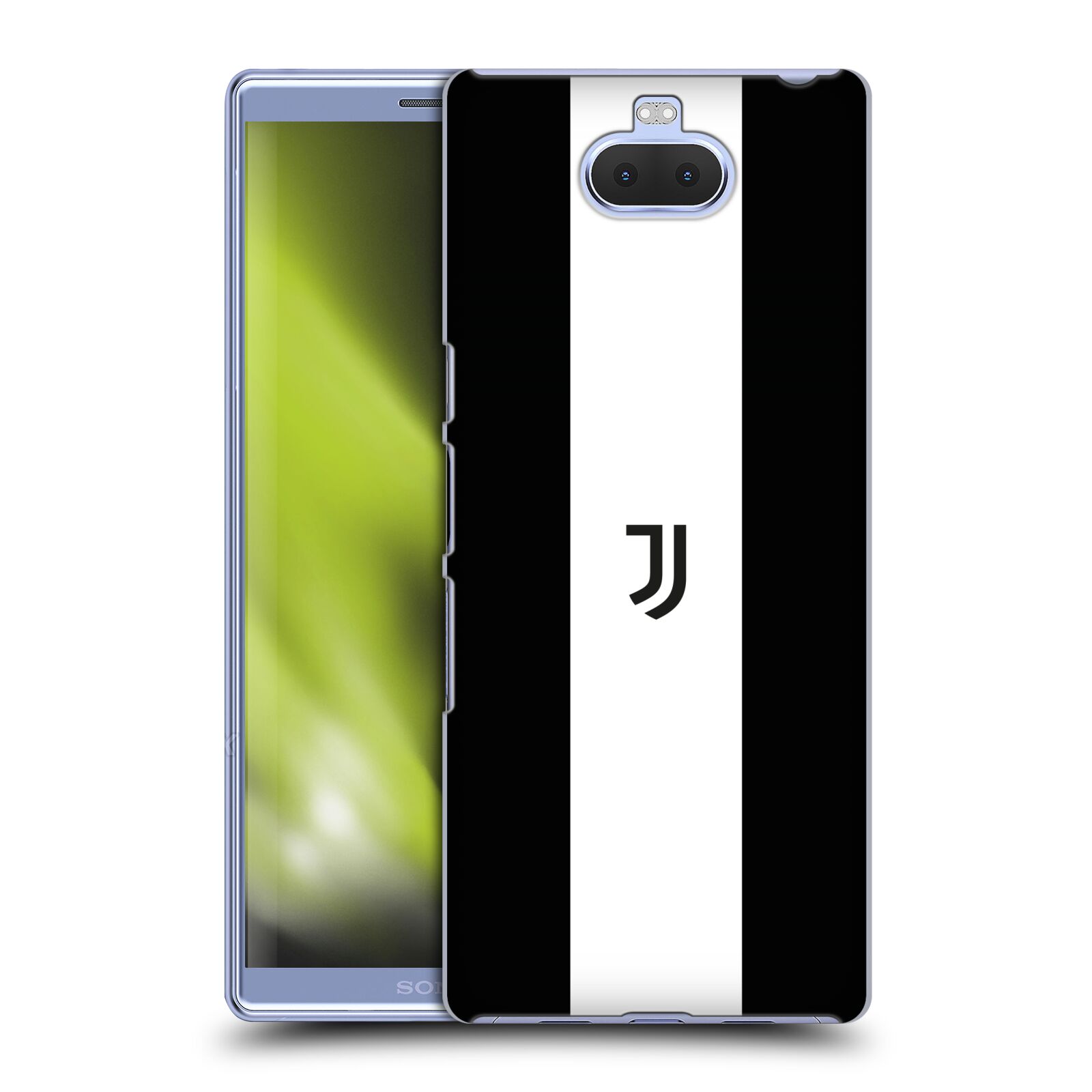 Pouzdro na mobil Sony Xperia 10 Plus - Head Case - Fotbalový klub Juventus FC pruhy znak černá a bílá