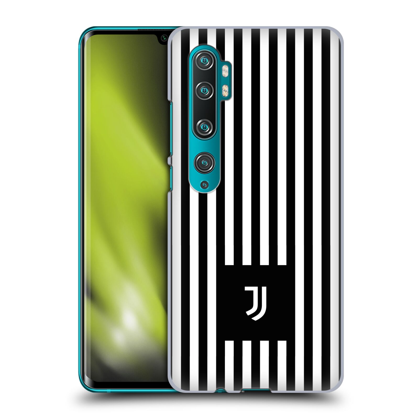 Pouzdro na mobil Xiaomi Mi Note 10 / Mi Note 10 PRO - HEAD CASE - Fotbalový klub Juventus FC černobílé pruhy znak