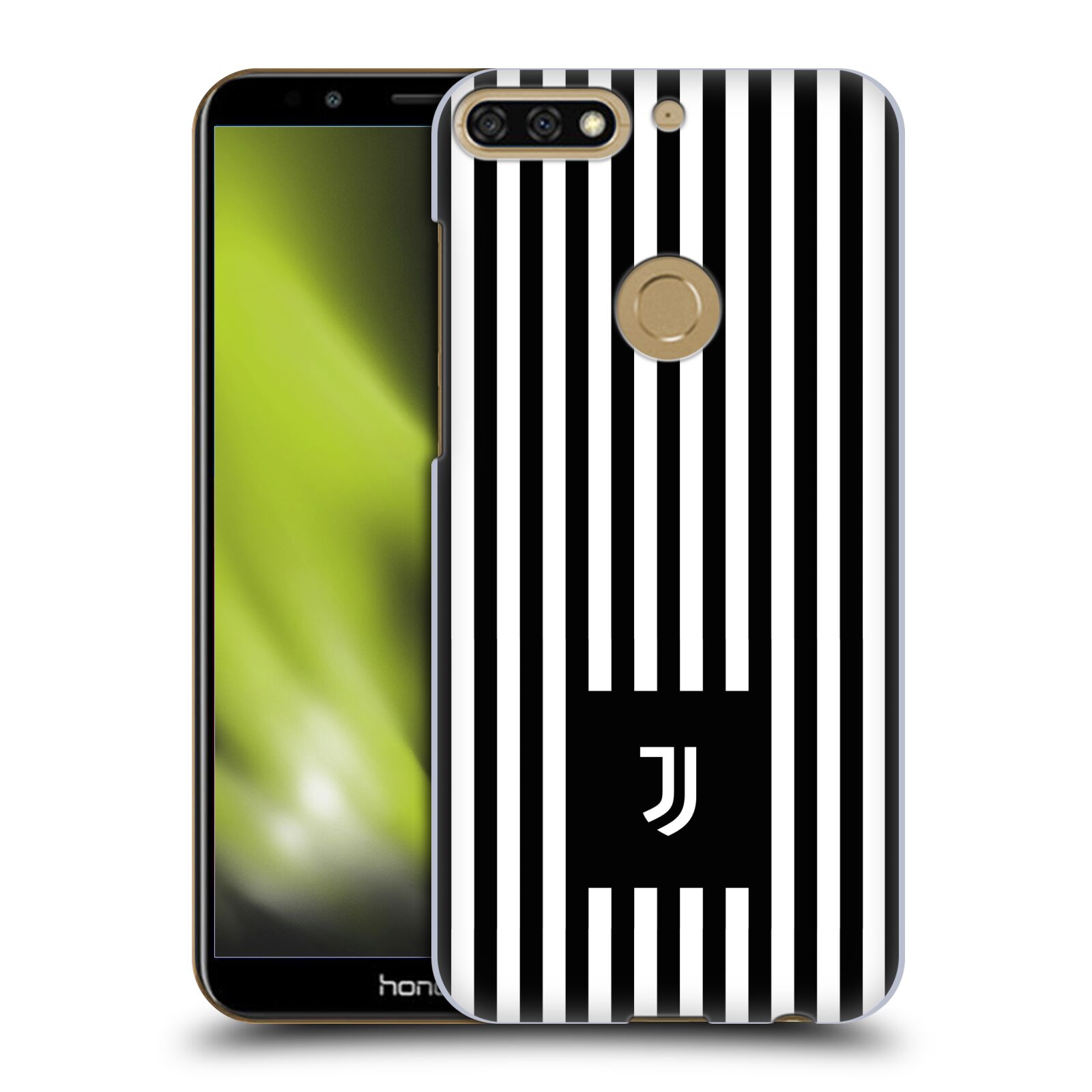 HEAD CASE plastový obal na mobil Honor 7c Fotbalový klub Juventus FC černobílé pruhy znak