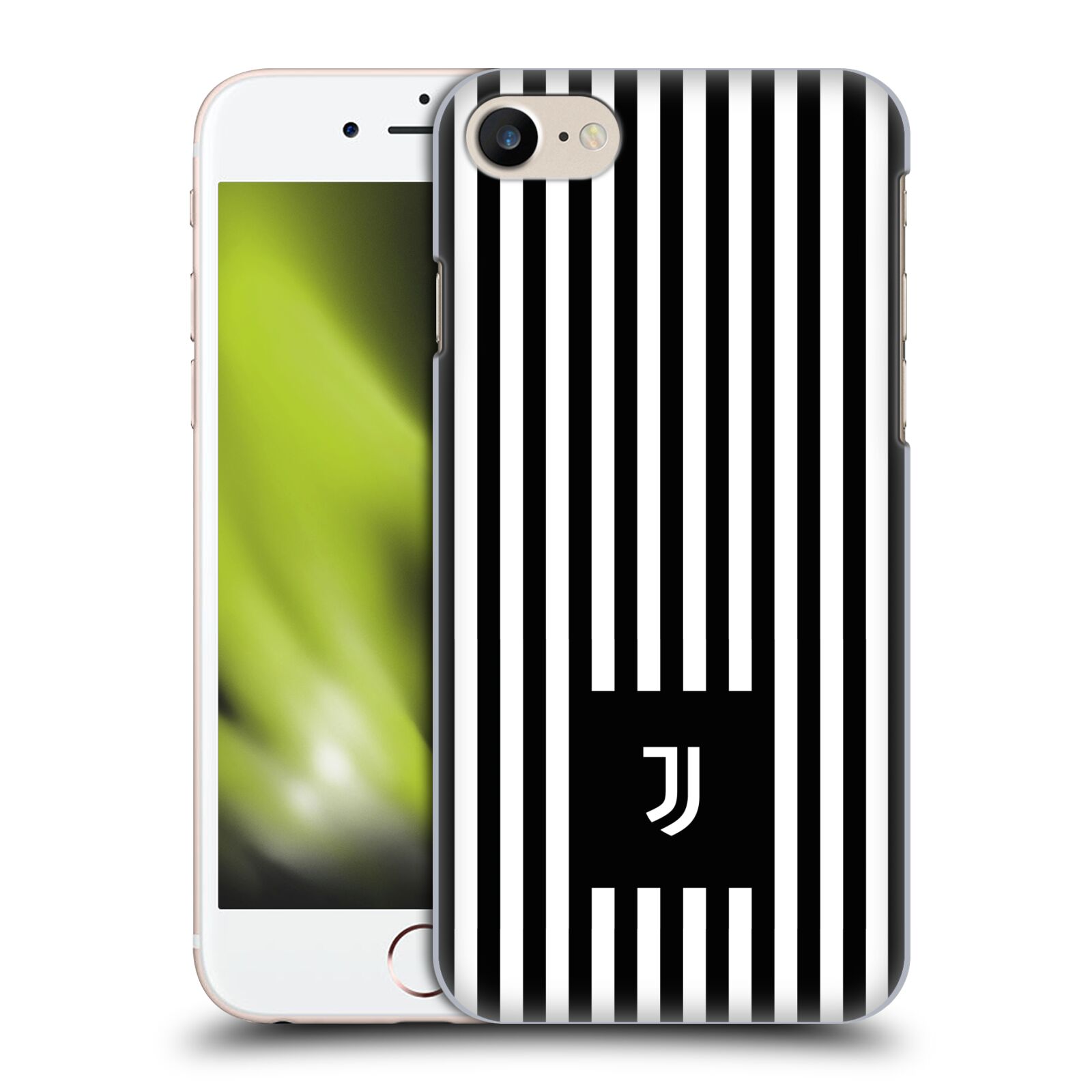 Plastové pouzdro pro mobil Apple Iphone 7/8/SE 2020 Fotbalový klub Juventus FC černobílé pruhy znak
