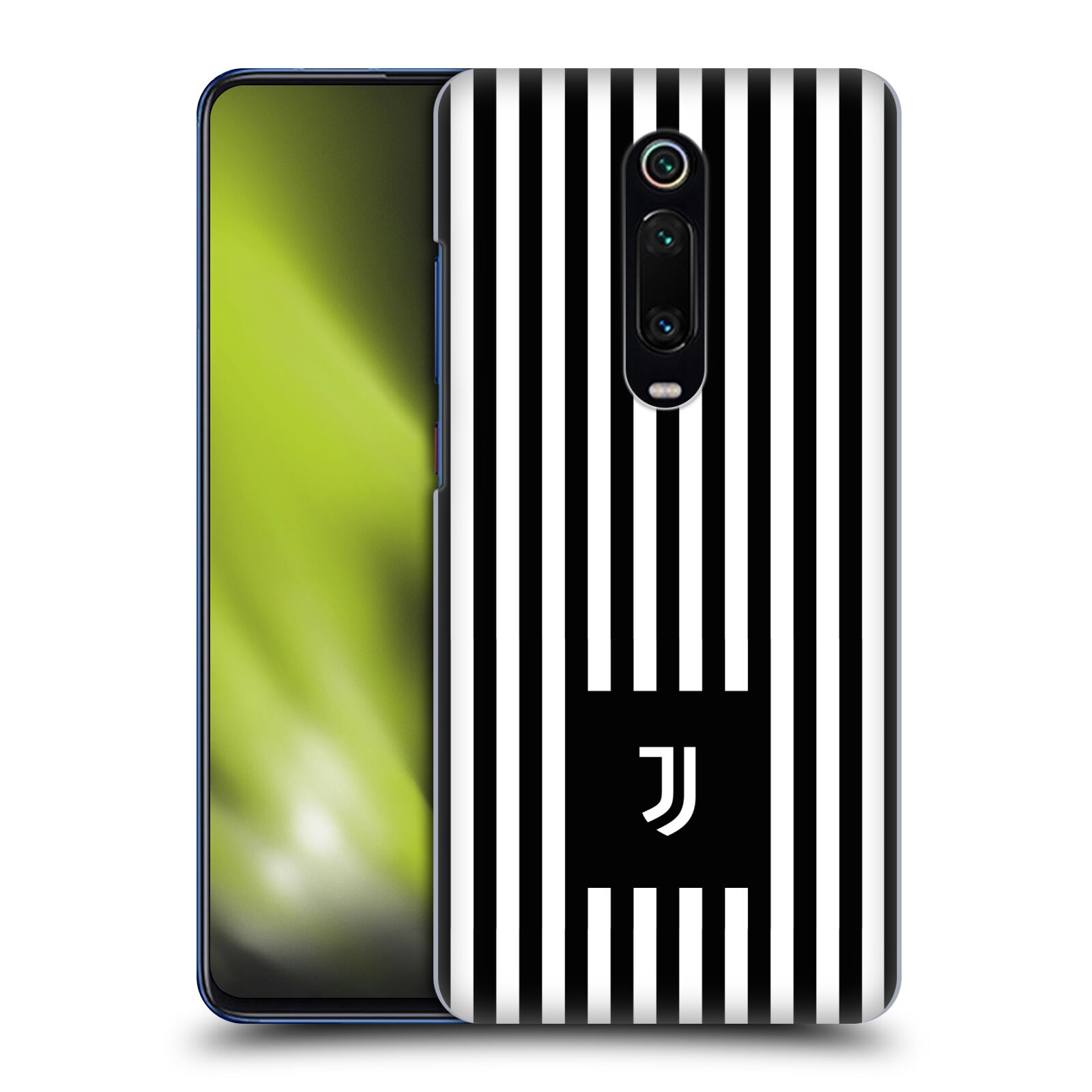 Pouzdro na mobil Xiaomi Mi 9T PRO - HEAD CASE - Fotbalový klub Juventus FC černobílé pruhy znak