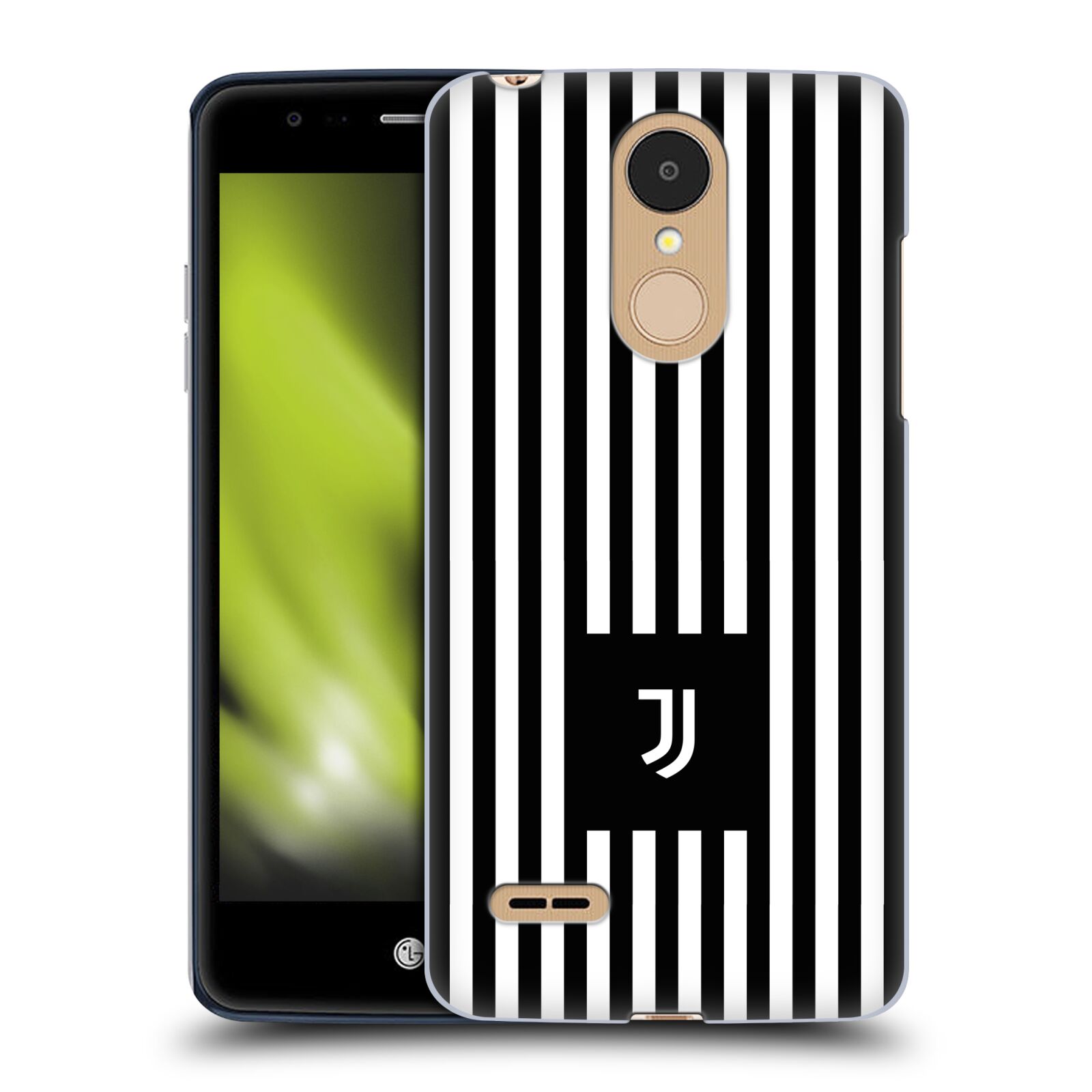 HEAD CASE plastový obal na mobil LG K9 / K8 2018 Fotbalový klub Juventus FC černobílé pruhy znak