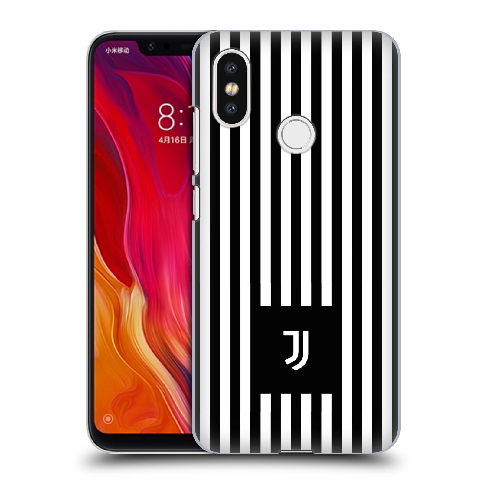 HEAD CASE plastový obal na mobil Xiaomi Mi 8 Fotbalový klub Juventus FC černobílé pruhy znak