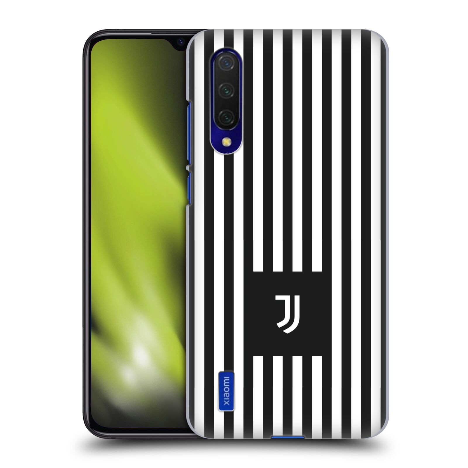 Zadní kryt na mobil Xiaomi MI 9 LITE Fotbalový klub Juventus FC černobílé pruhy znak