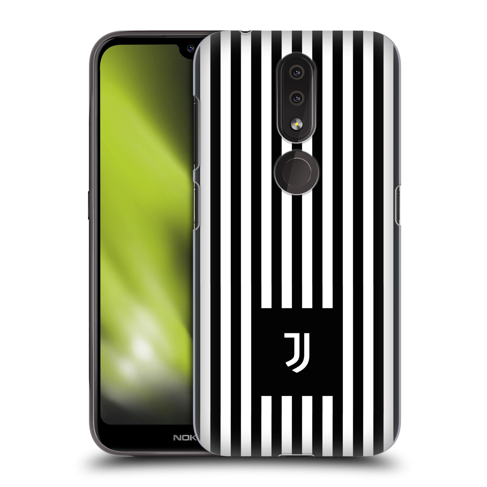 Pouzdro na mobil Nokia 4.2 - HEAD CASE - Fotbalový klub Juventus FC černobílé pruhy znak