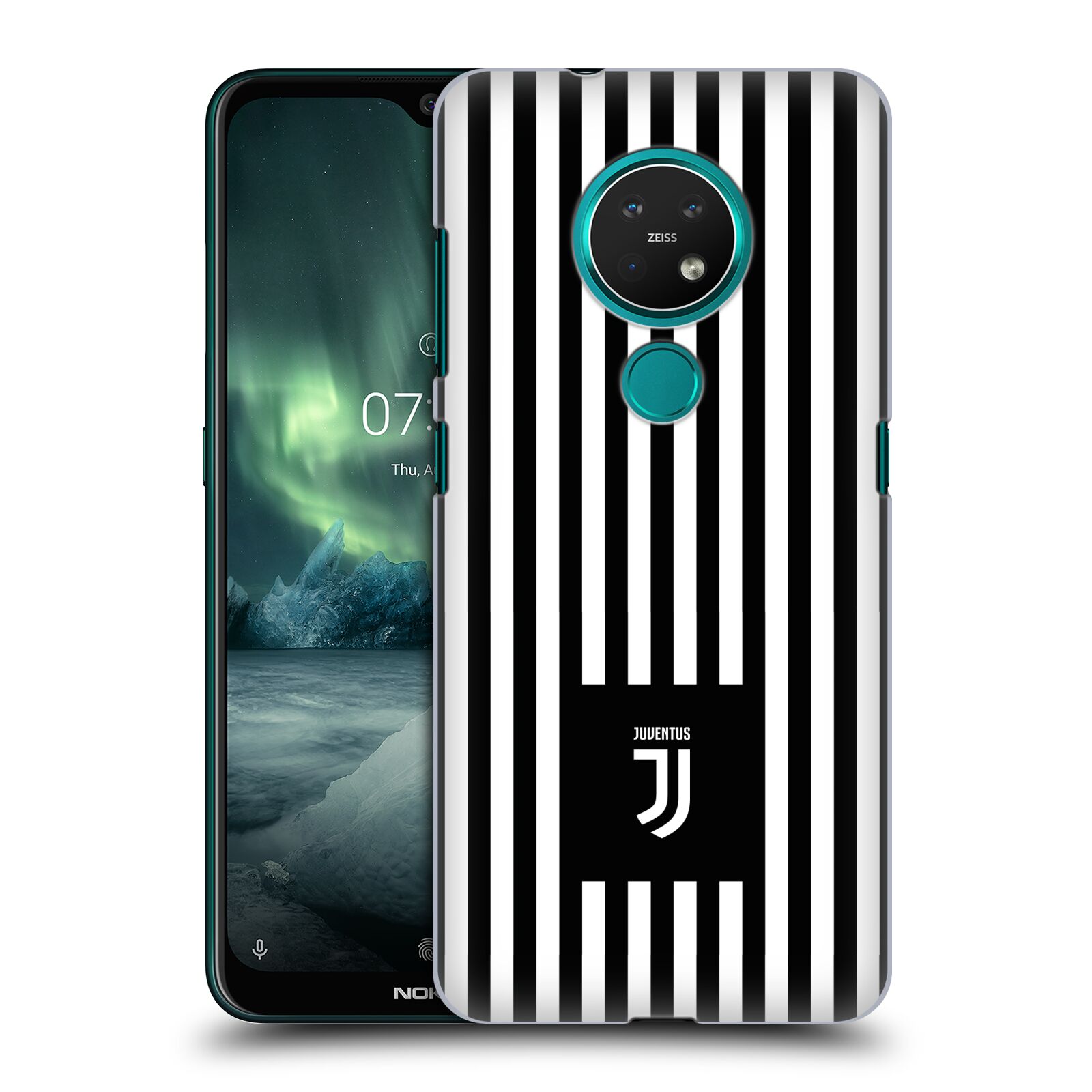 Pouzdro na mobil NOKIA 7.2 - HEAD CASE - Fotbalový klub Juventus FC černobílé pruhy znak
