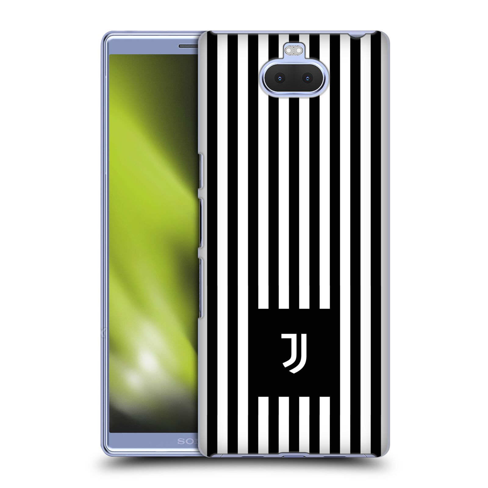 Pouzdro na mobil Sony Xperia 10 - Head Case - Fotbalový klub Juventus FC černobílé pruhy znak