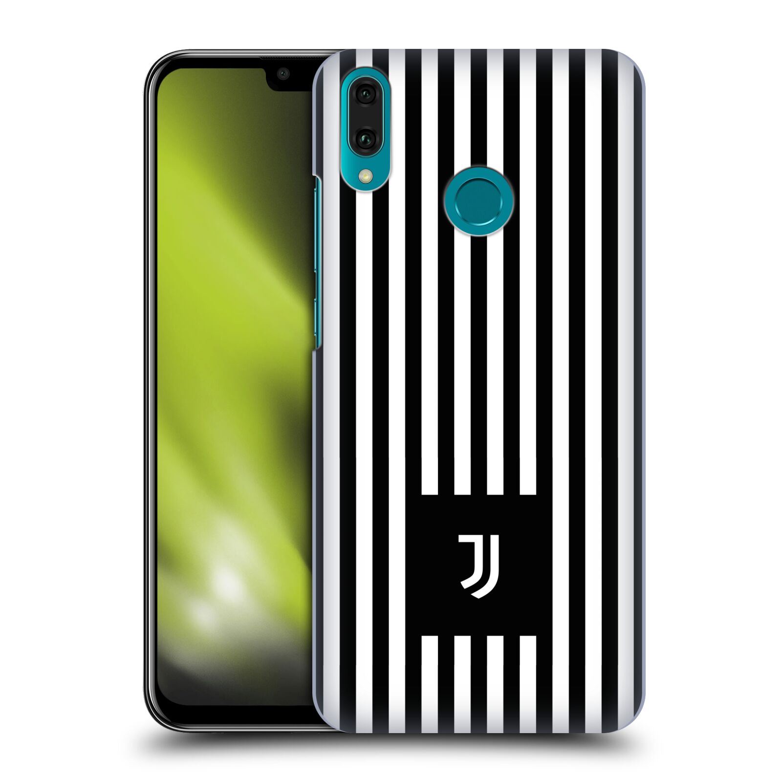 Pouzdro na mobil Huawei Y9 2019 - HEAD CASE - Fotbalový klub Juventus FC černobílé pruhy znak
